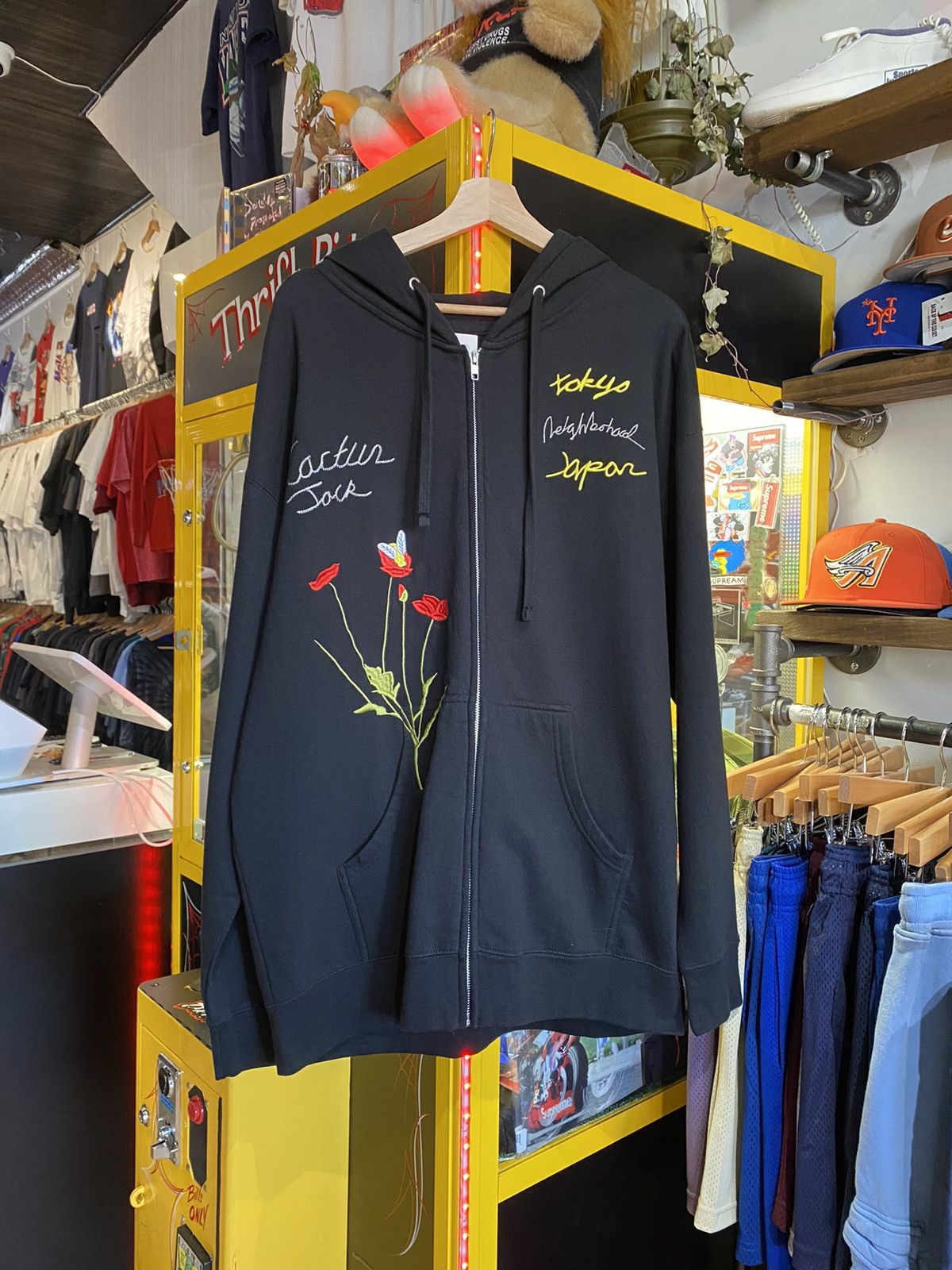 travis scott cactus jack for fragment sunrise zip up hoodie