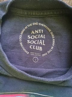 Anti Social Social Club Anti Social Social Club Jackpot Navy Tee Size US L / EU 52-54 / 3 - 3 Thumbnail