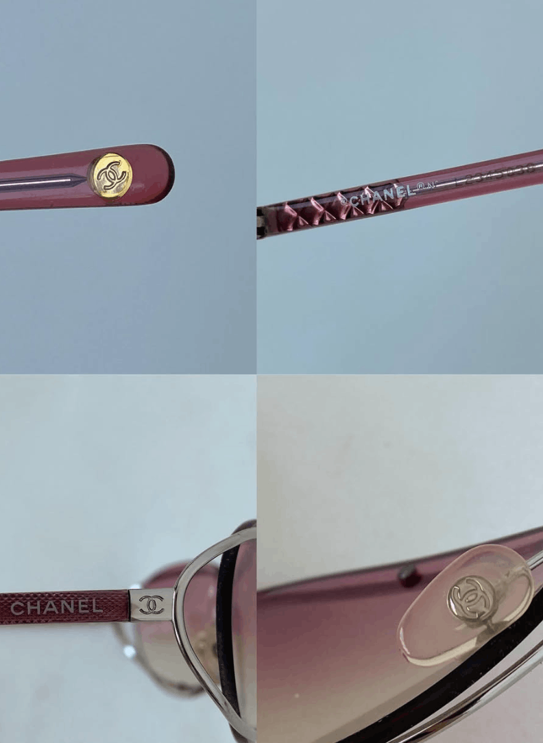 Chanel CHANEL Sunglasses 4020 Rimless Rhinestone 4017 Shields Size ONE SIZE - 7 Thumbnail