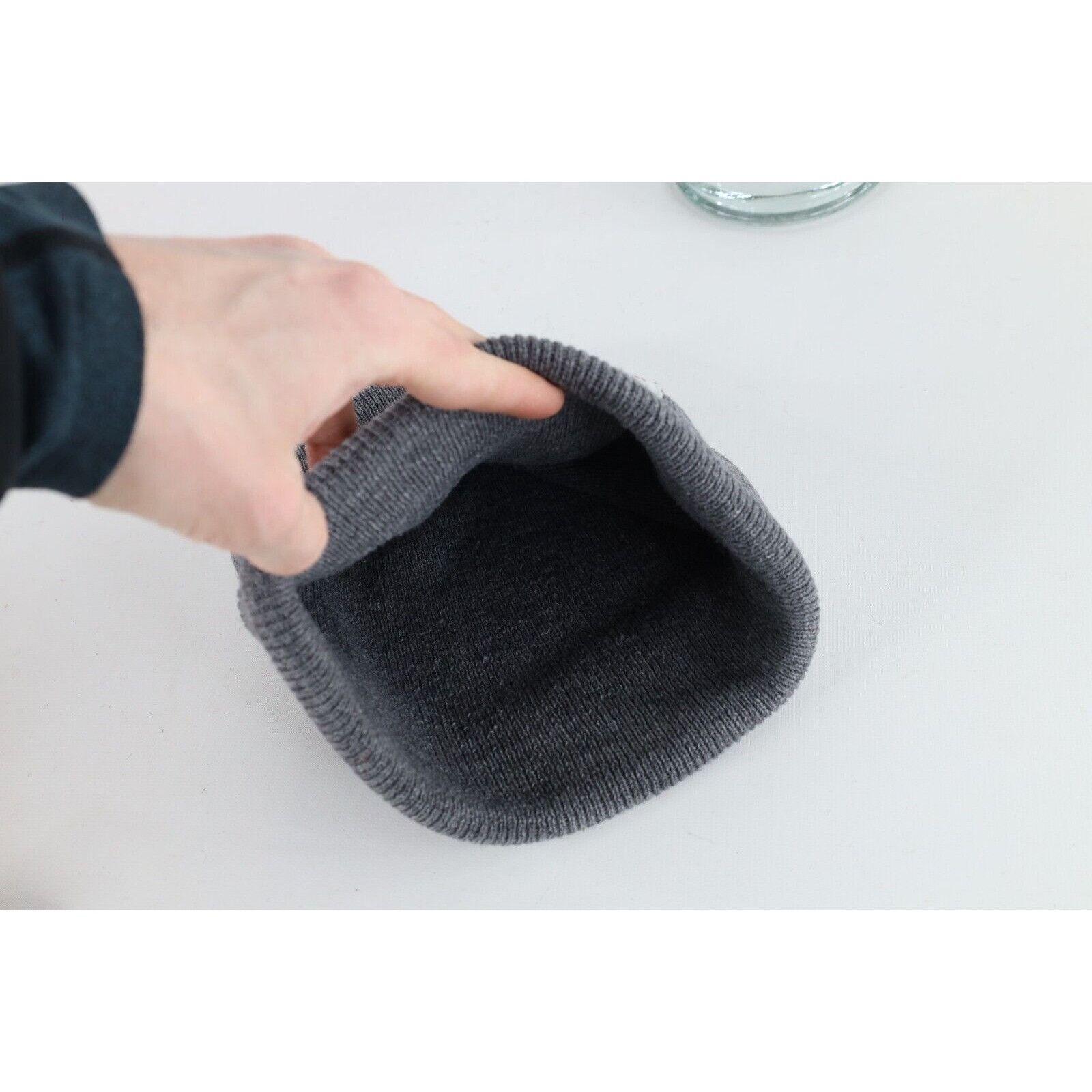 Carhartt × Vintage Vintage Carhartt Distressed Spell Out Knit Winter Beanie Hat Size ONE SIZE - 7 Thumbnail