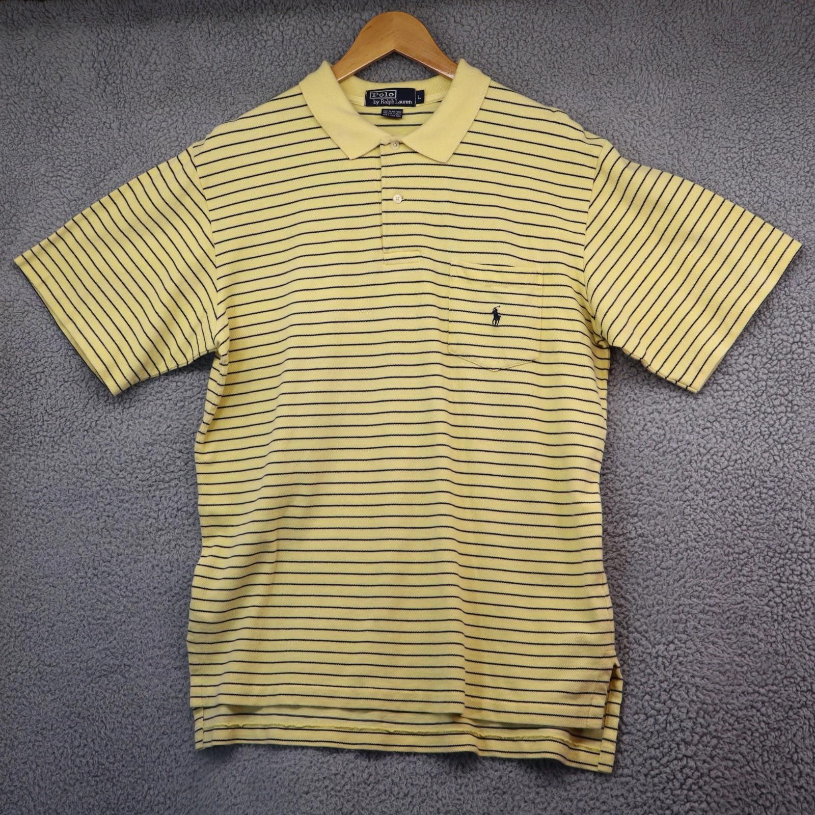 Other Polo Ralph Lauren Striped Yellow Mens Size Large Cotton Size US L / EU 52-54 / 3 - 1 Thumbnail