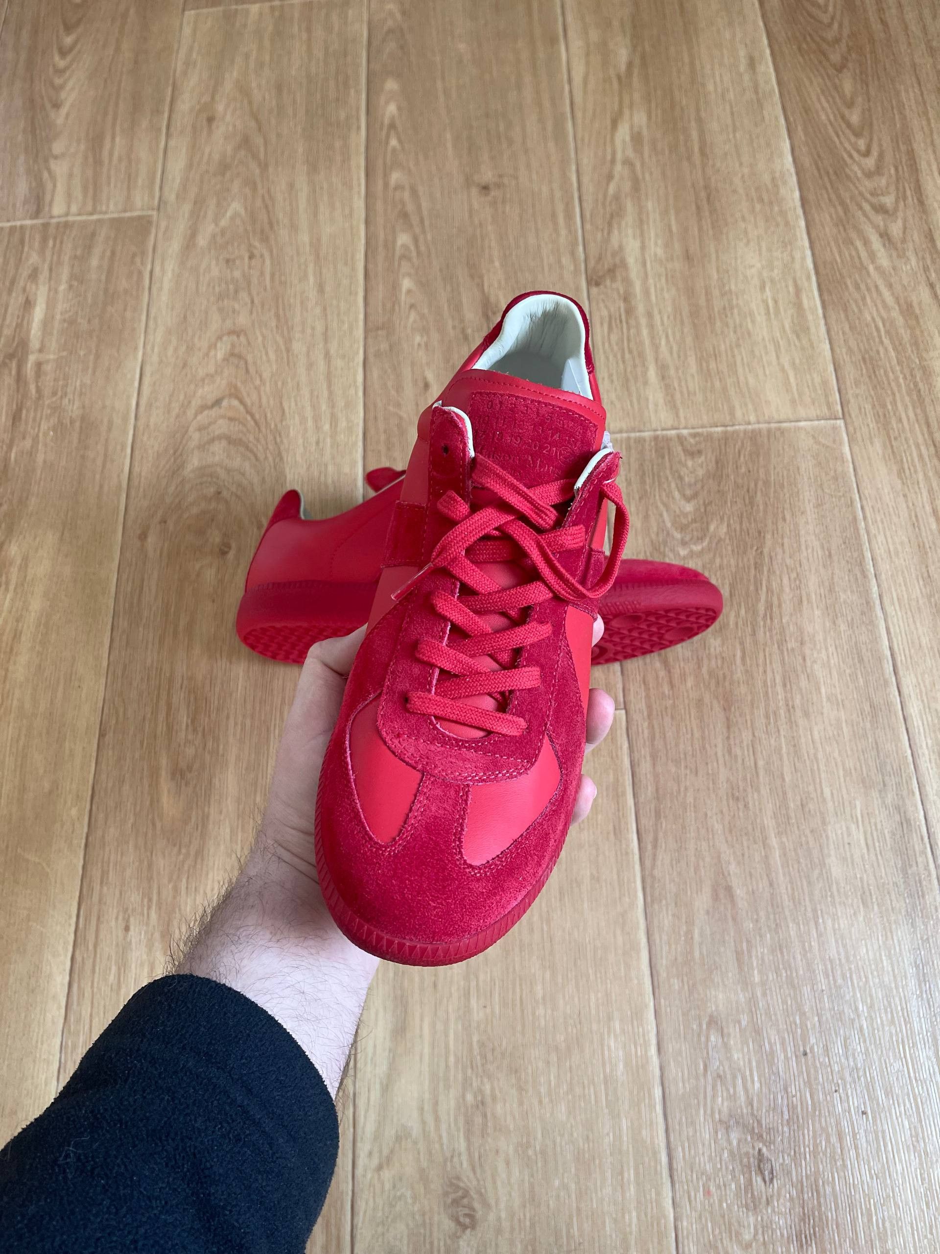 Maison Margiela Maison Martin Margiela MMM Low tTop Replica Red Sneaers Sz42 Size US 9 / EU 42 - 14 Thumbnail