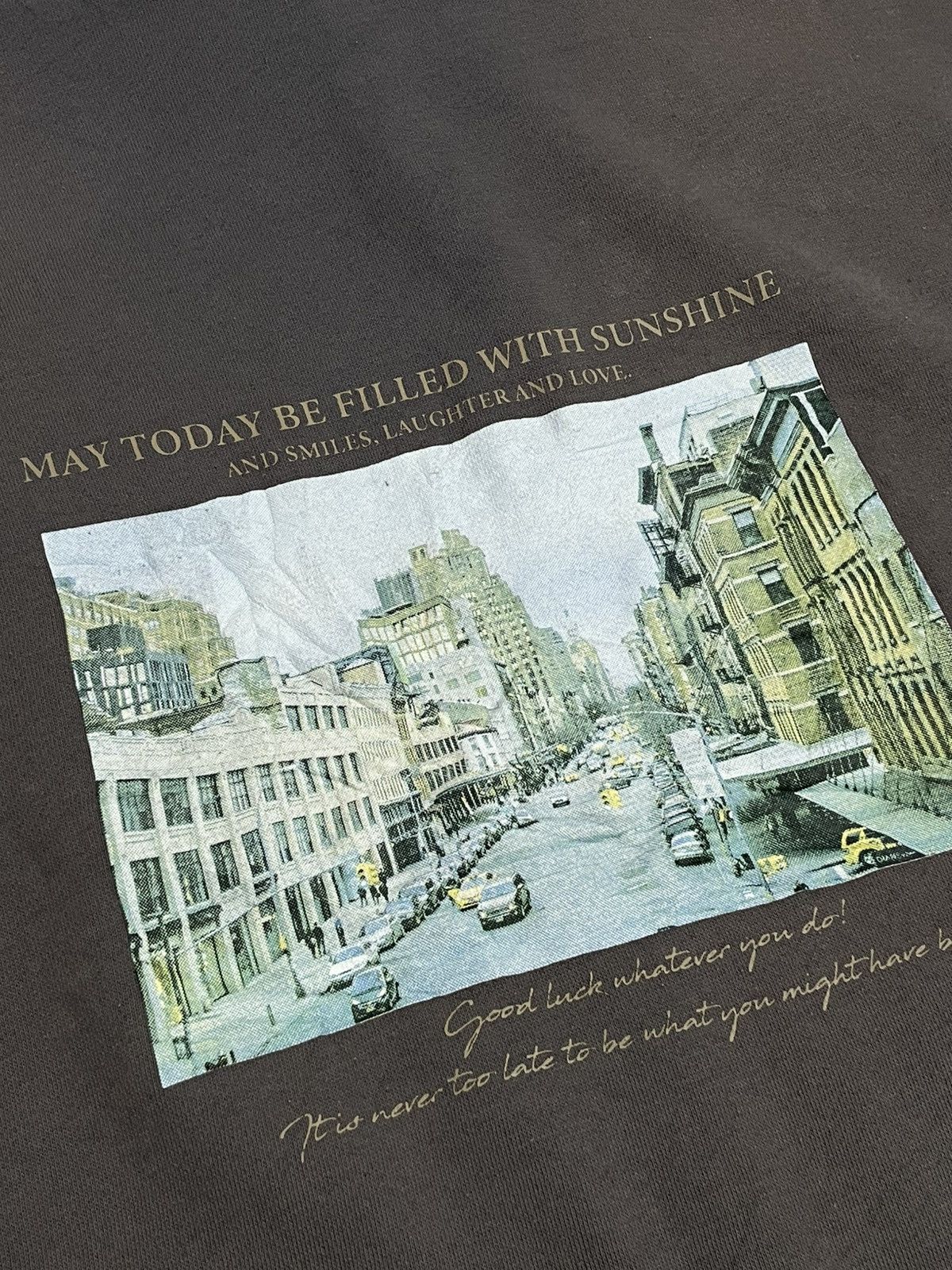 Japanese Brand Colza Sunfaded Always Light Behind The Clouds Motivation Size US M / EU 48-50 / 2 - 10 Thumbnail