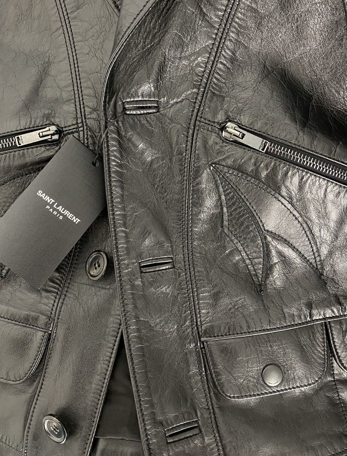 Saint Laurent Paris Saint Laurent Western Leather Jacket in Small Size US S / EU 44-46 / 1 - 5 Thumbnail
