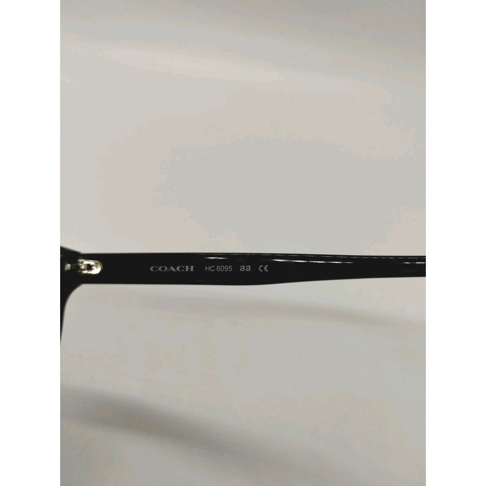 Coach Coach HC6095 5420 Black/Blk Gunmetal Signature C Eyeglasses Size ONE SIZE - 6 Thumbnail
