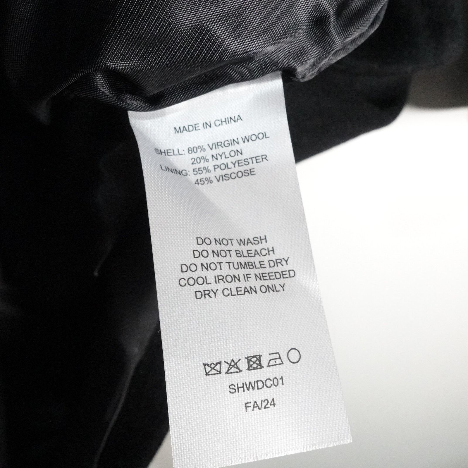 Quince Quince M Black Italian Wool Double-Breasted Slouch Coat Size M / US 6-8 / IT 42-44 - 9 Thumbnail