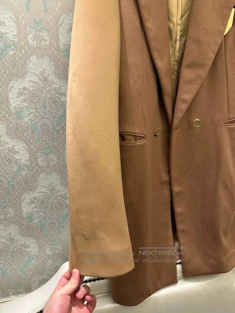 Raf Simons RAF SIMONS Oversized Wool Coat with Mirror Detail. Size US L / EU 52-54 / 3 - 6 Thumbnail