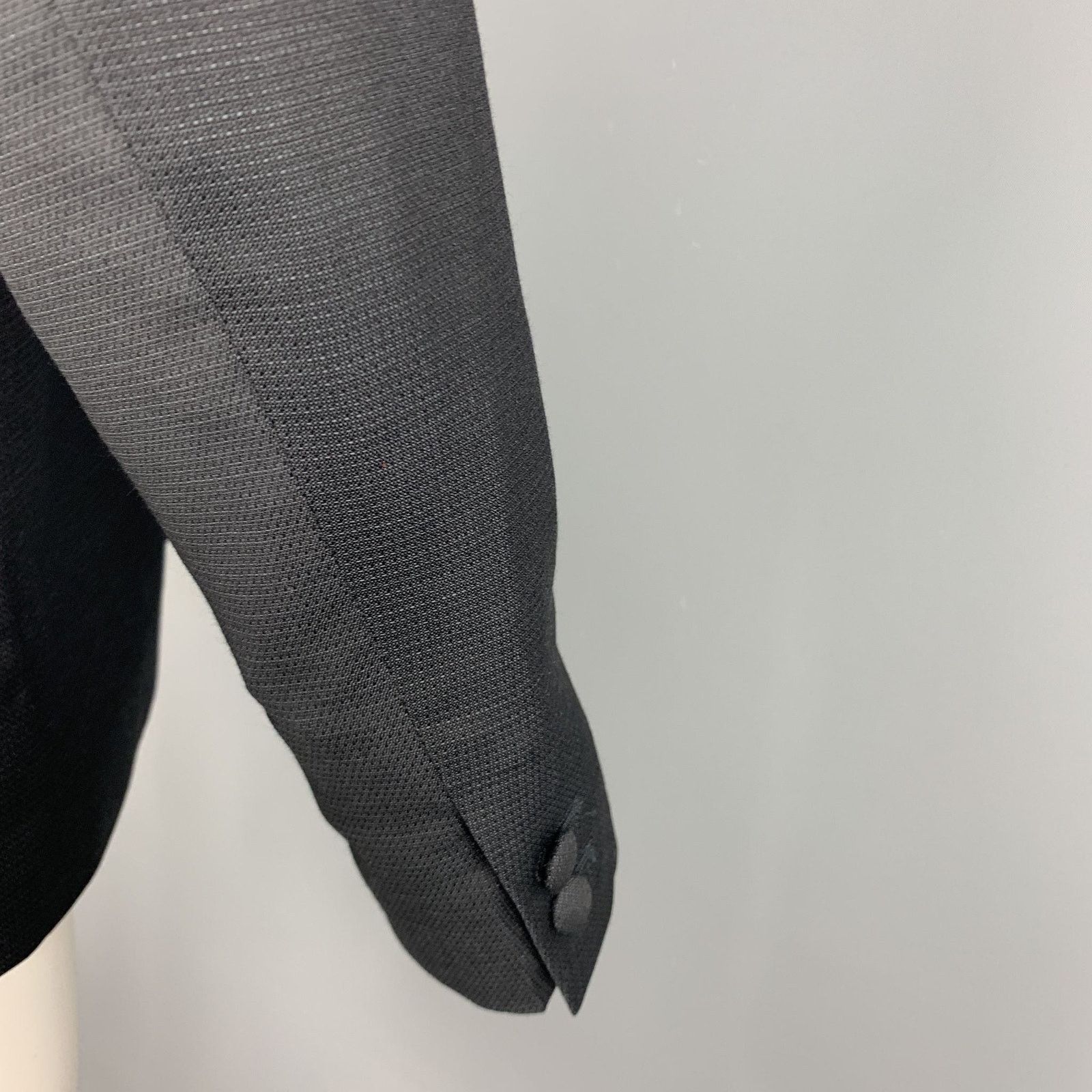 The Kooples THE KOOPLES Black Wool Peak Lapel Sport Coat 42 Size 42R - 5 Thumbnail