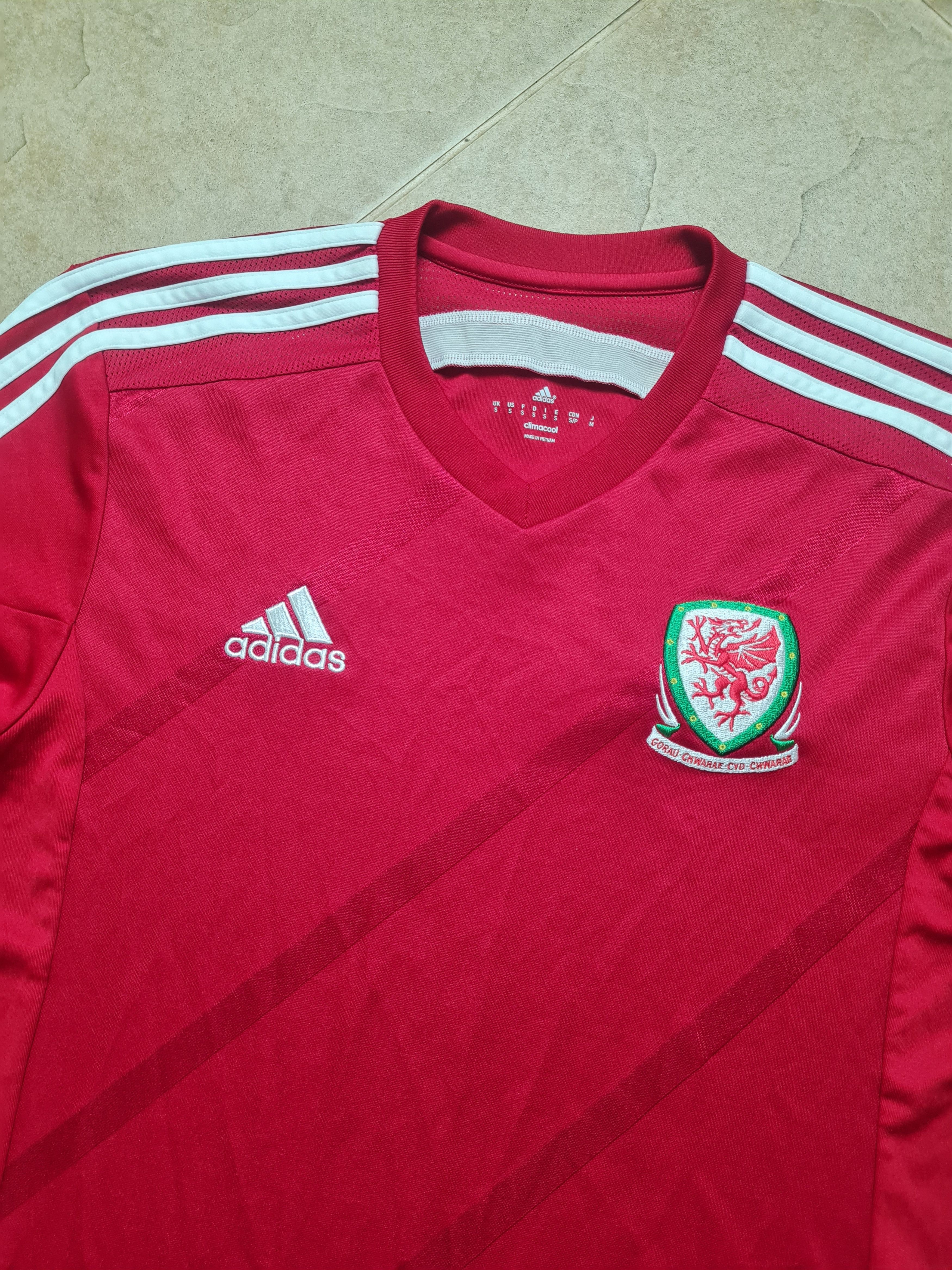 Adidas FOOTBALL SOCCER SHIRT JERSEY ADIDAS MEN'S WALES 2013/2014 Size US S / EU 44-46 / 1 - 2 Thumbnail
