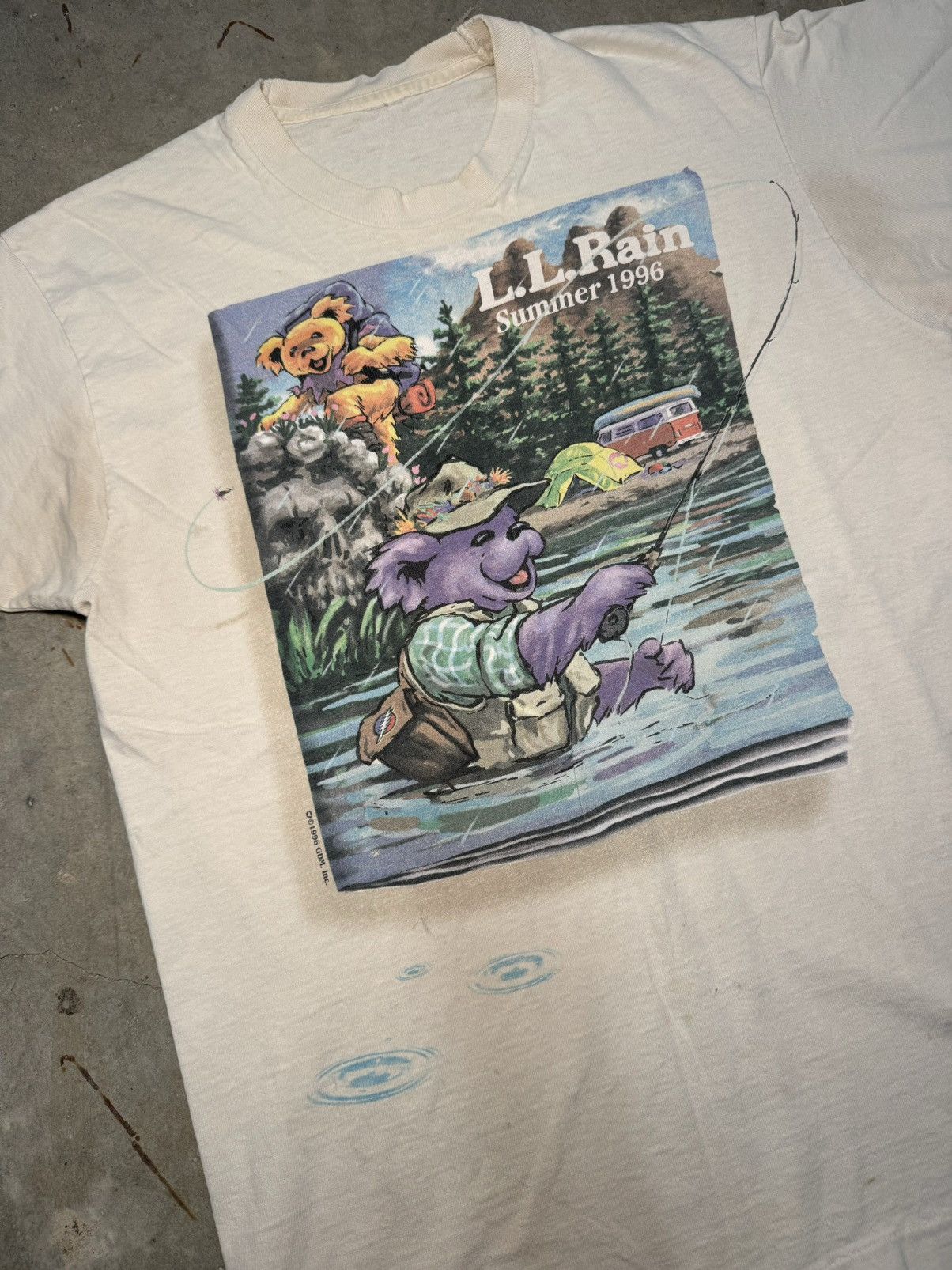 Grateful Dead × Liquid Blue 1996 Grateful Dead LL Rain Summer Tour LL Bean parody rare Size US L / EU 52-54 / 3 - 3 Thumbnail