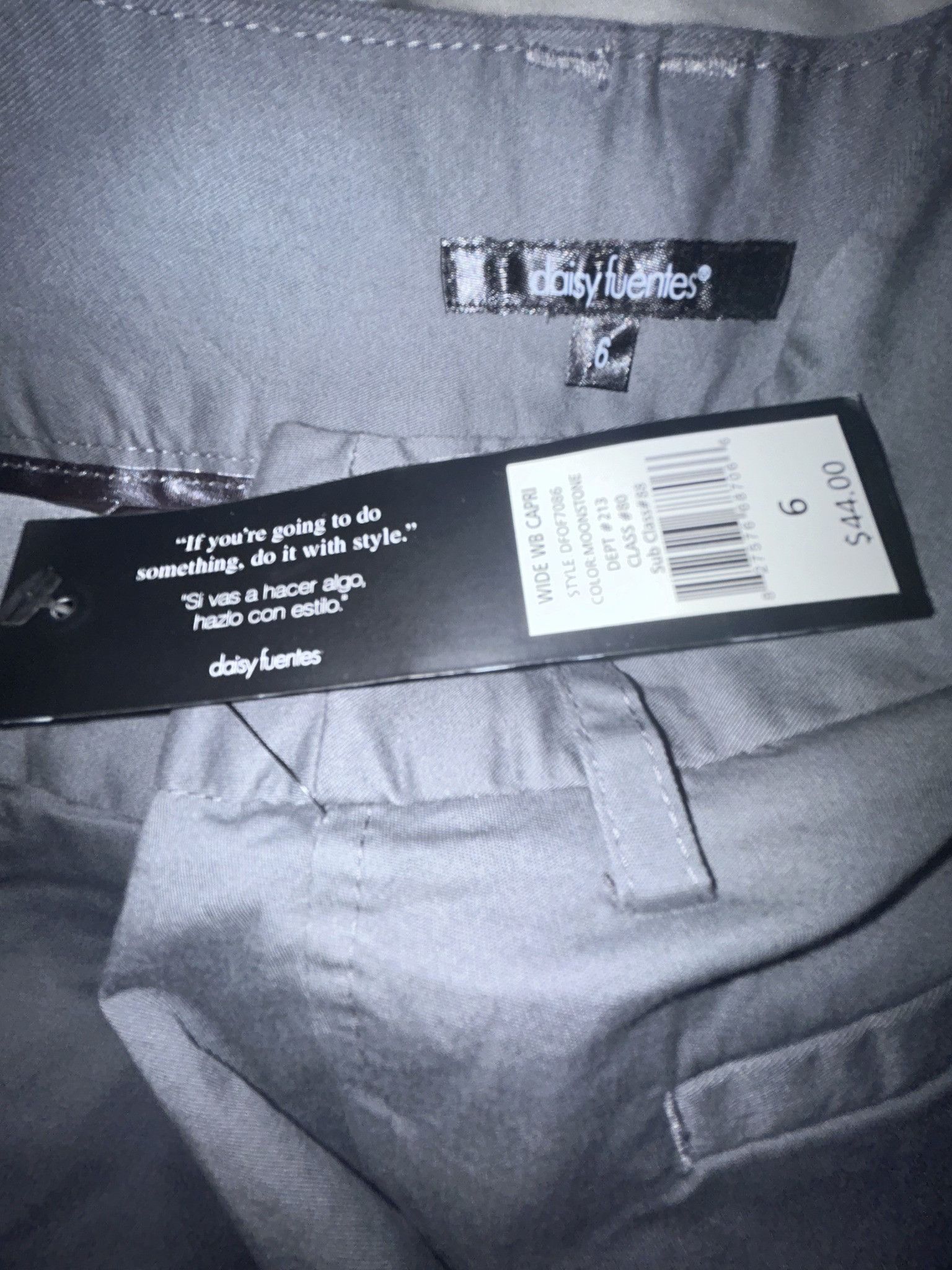 Other Daisy Fuentes Wide WB Capri pants for woman Size 28" / US 6 / IT 42 - 4 Thumbnail