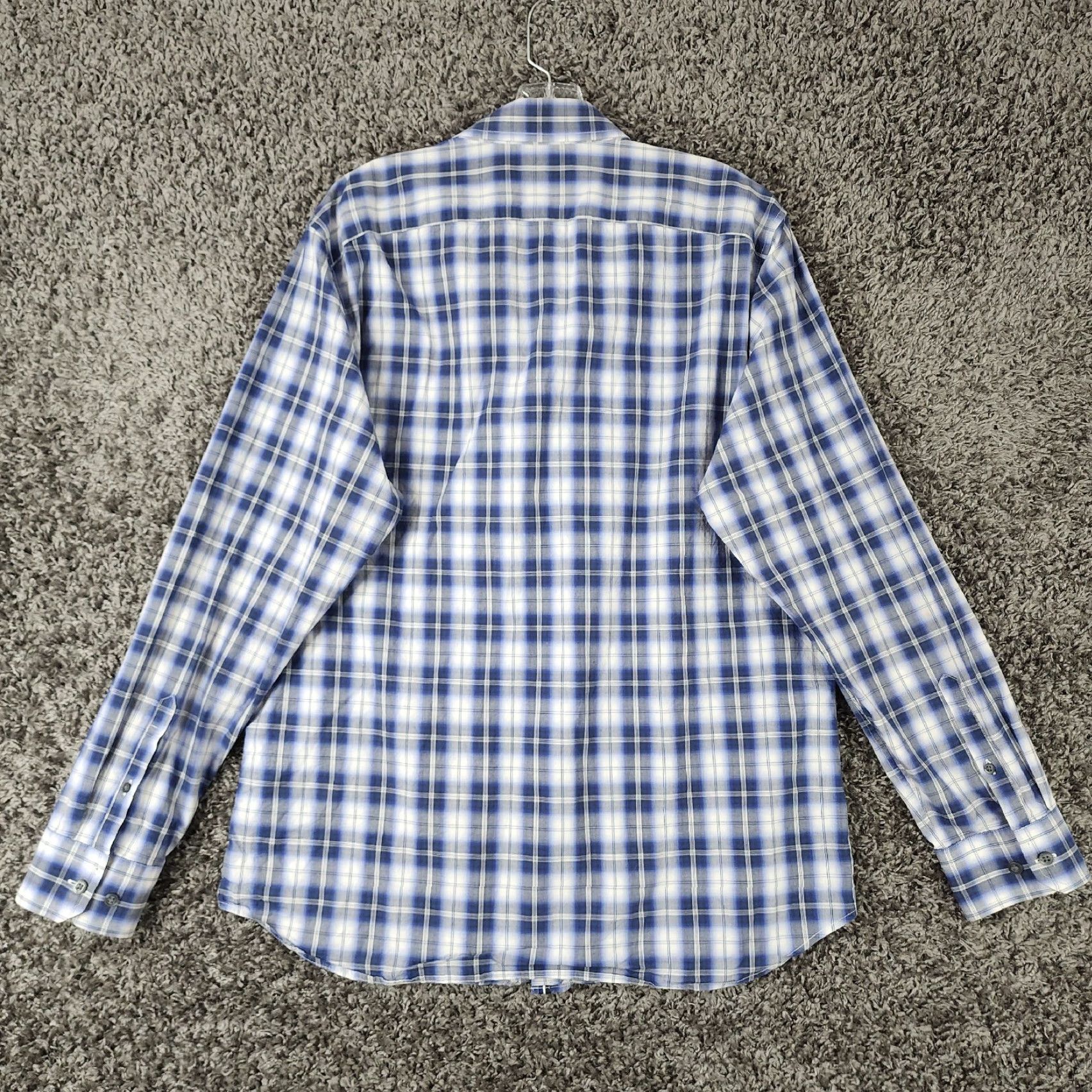 Banana Republic Banana Republic Mens Blue Plaid Long Sleeve Button-Up Size L Size US L / EU 52-54 / 3 - 5 Thumbnail