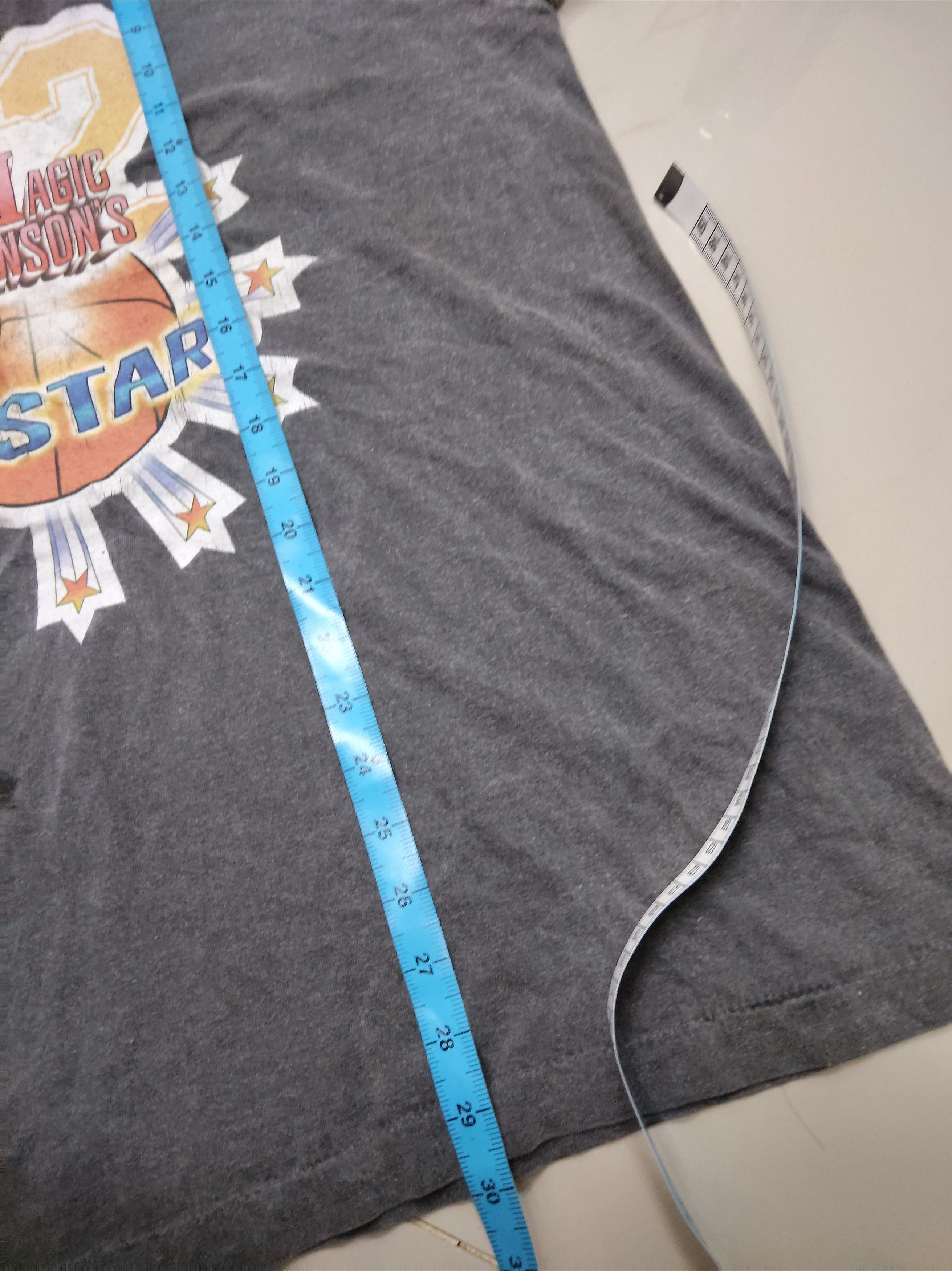 Vintage Vintage 90s Magic Johnson Allstar single stich usa tee Size US XL / EU 56 / 4 - 4 Thumbnail