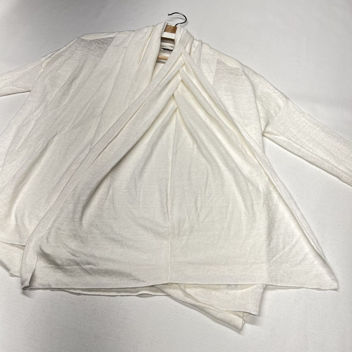 Theory NEW Theory Cardigan Sweater White Linen Drape Billey Riflex Size S / US 4 / IT 40 - 4 Thumbnail