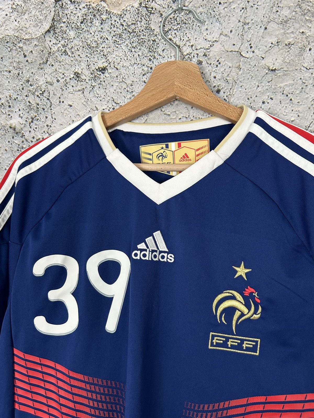 Adidas Vintage Anelka France 2010 Soccer Jersey Football Rare Size US M / EU 48-50 / 2 - 4 Thumbnail