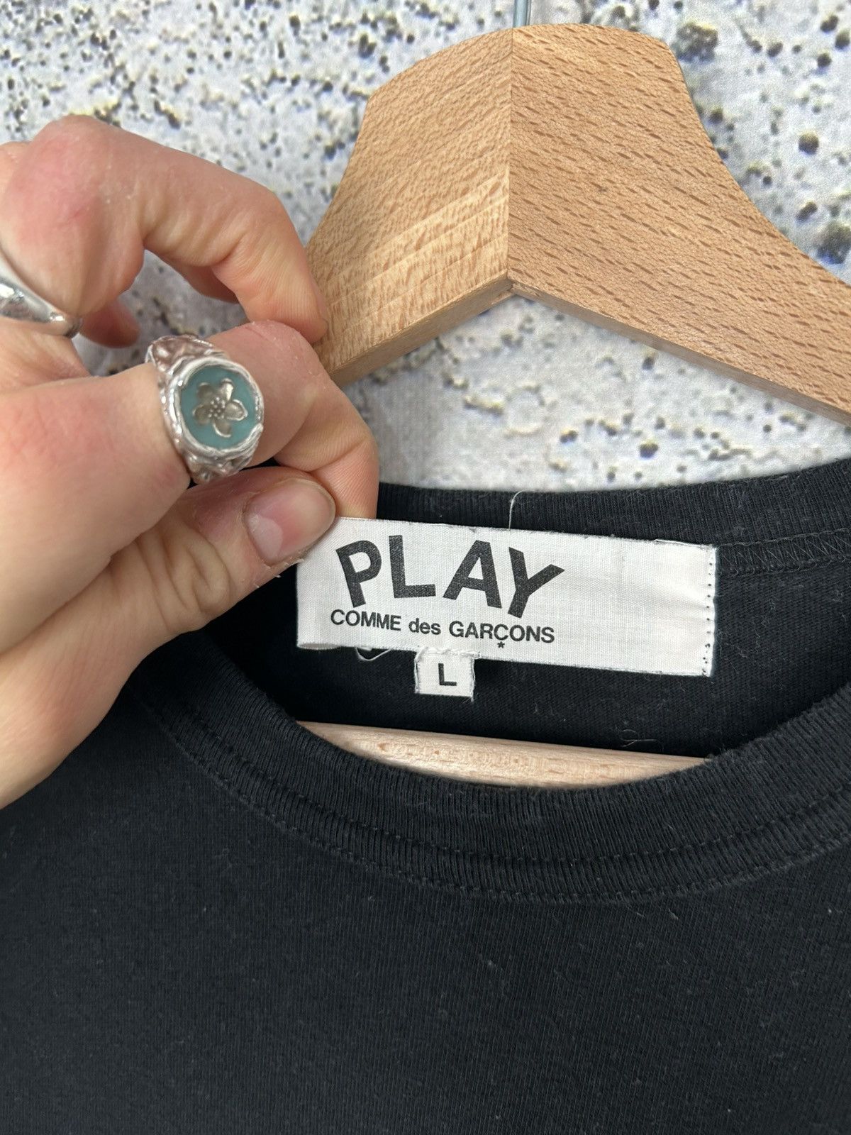 Comme des Garcons PLAY Comme Des Garcons Play Black Longsleeve Japanese Streetwear Size US L / EU 52-54 / 3 - 4 Thumbnail