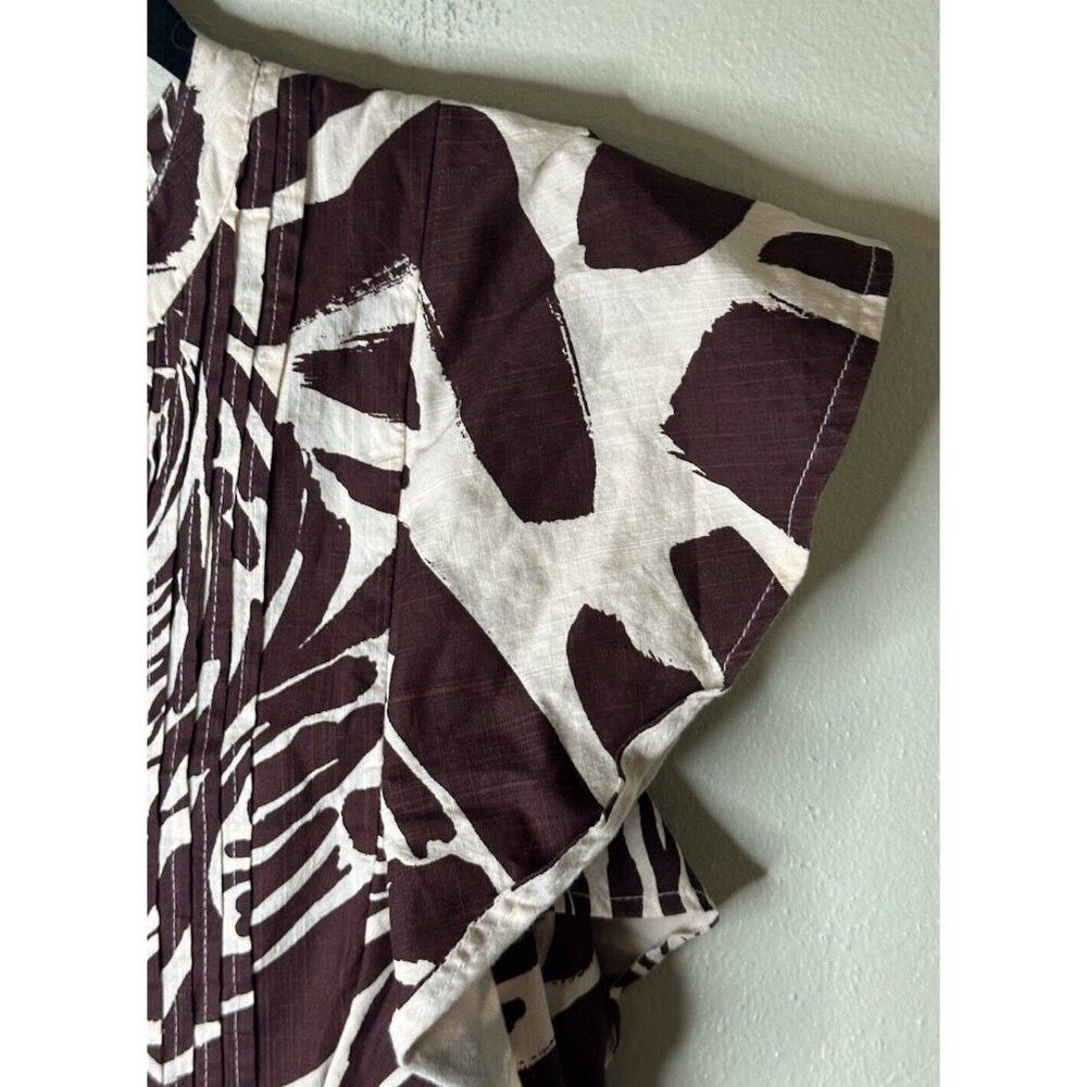 Anthropologie Anthropologie Maeve Women's XS Brown Print The Cassandra Ma Size XS / US 0-2 / IT 36-38 - 9 Thumbnail