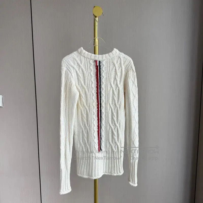 Thom Browne Thom Browne Cream Cable Knit Sweater . Size XXS / US 00 / IT 34 - 2 Thumbnail