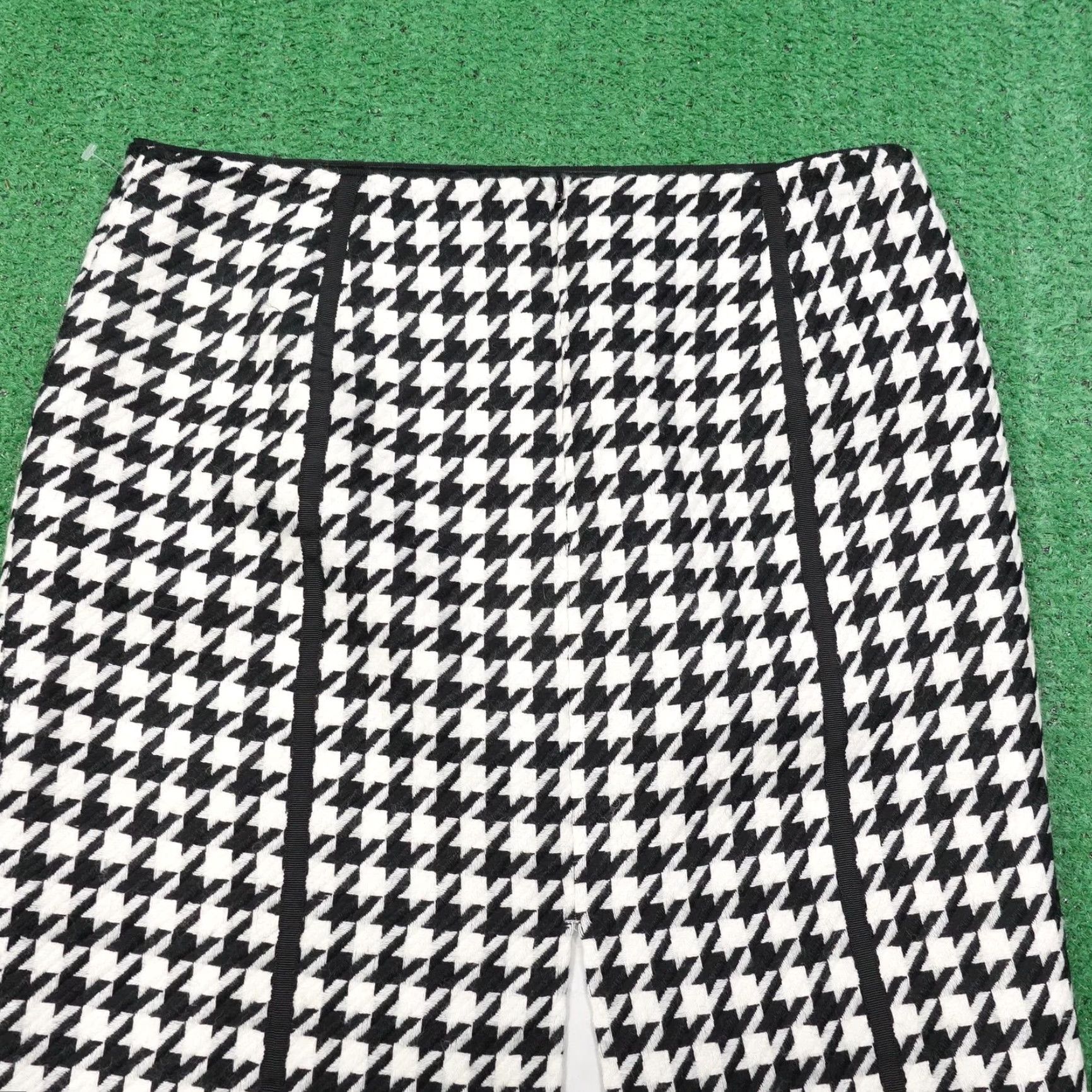 White House Black Market White House Black Market Skirt Womens 10 Houndstooth Wool Lined Career Work Offi Size 32" / US 10 / IT 46 - 5 Thumbnail