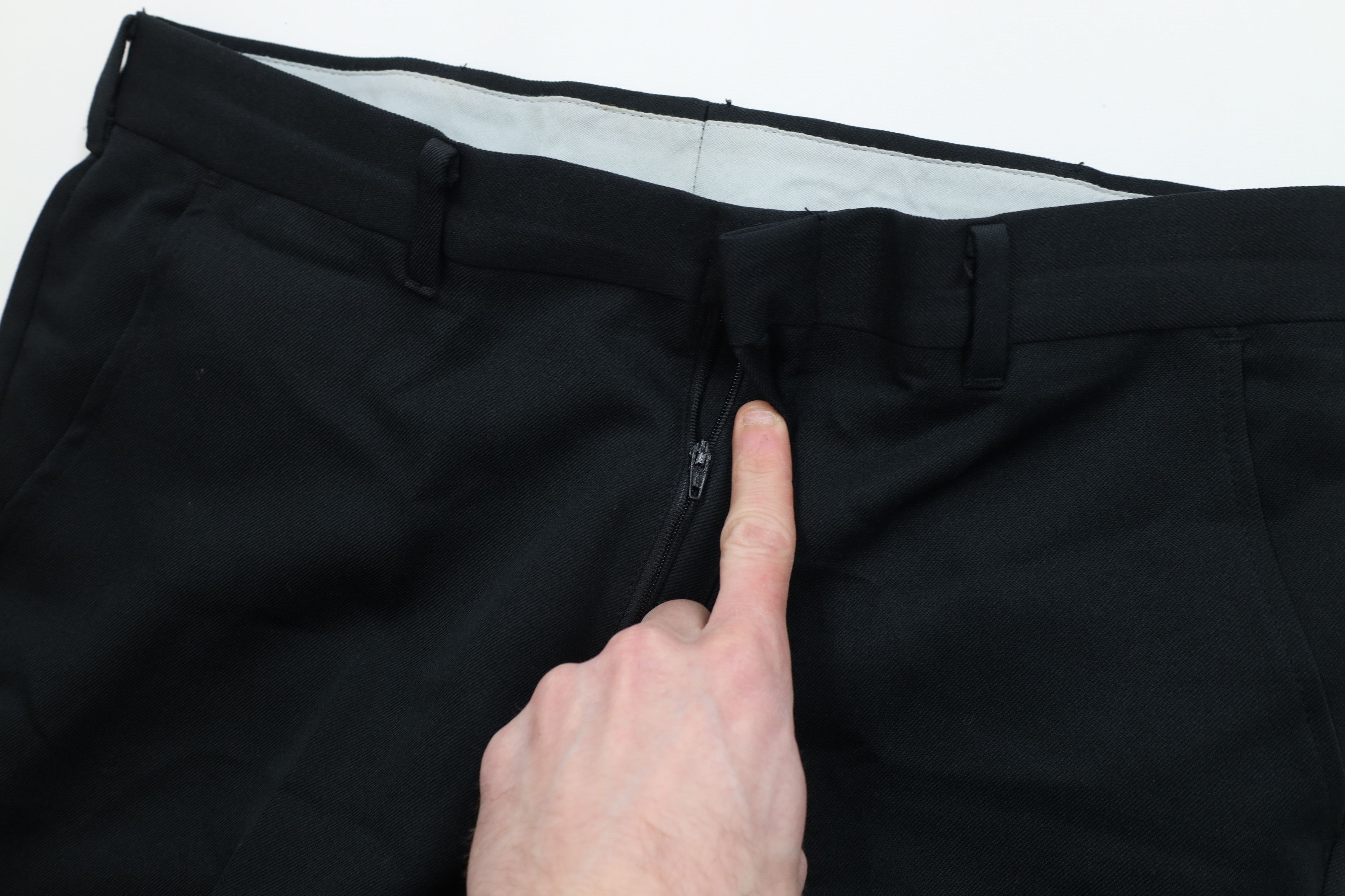 Vintage Vintage 70s Streetwear Flared Wide Leg Chino Pants Black USA Size US 34 / EU 50 - 7 Thumbnail