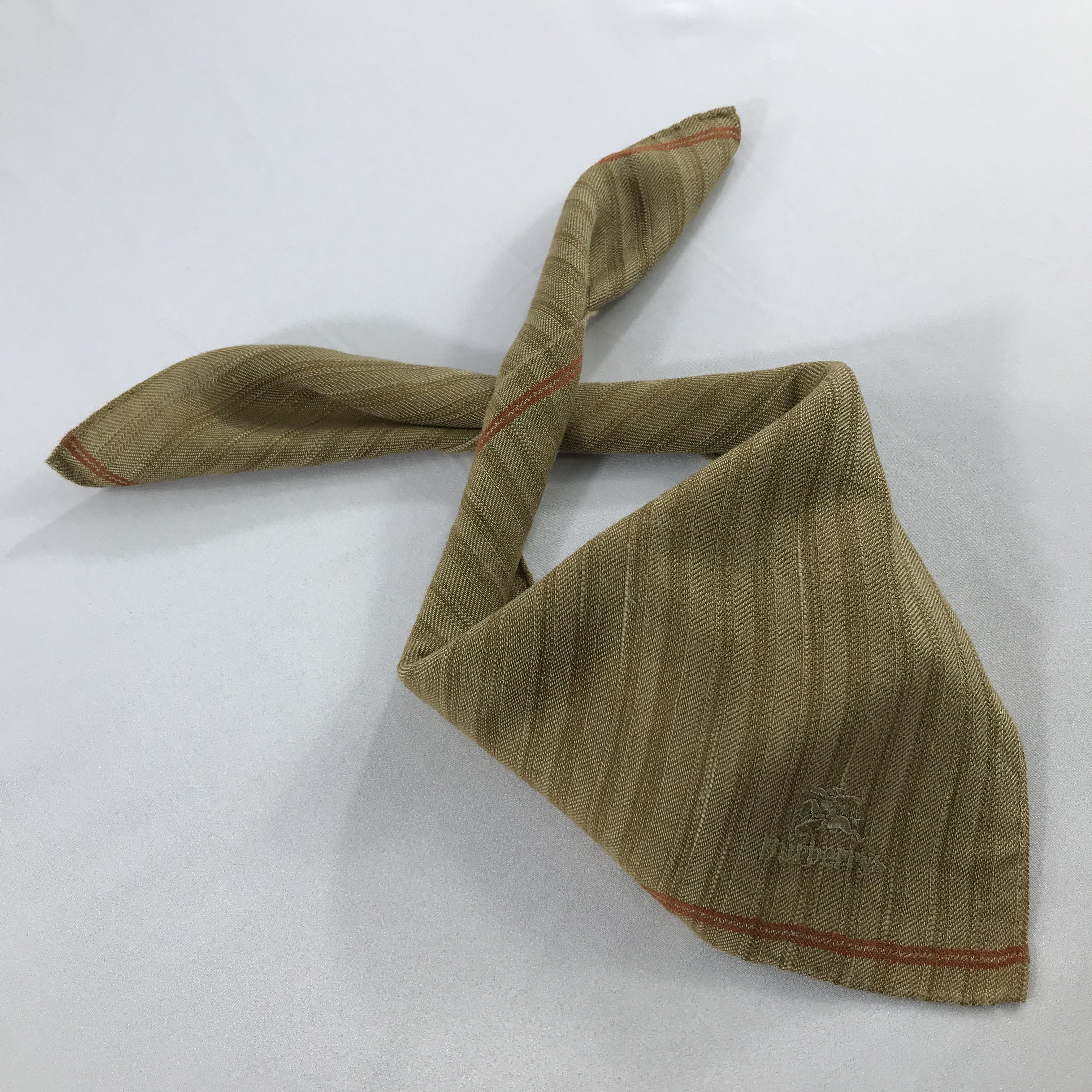 Burberry × Vintage Burberry Bandana / Handkerchief / Neckerchief - S2547 Size ONE SIZE - 4 Thumbnail