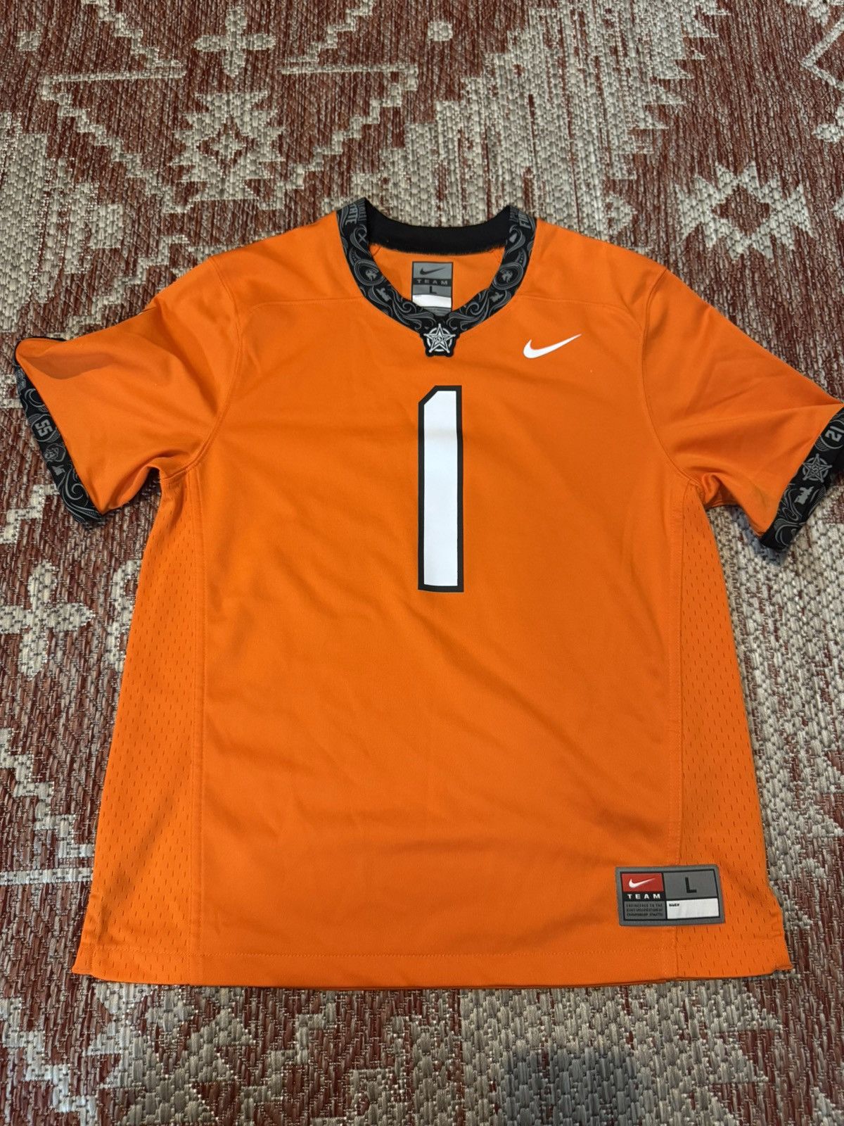 Nike Oklahoma State University Kids Football Jersey Youth L Size US XXS / EU 40 - 1 Thumbnail