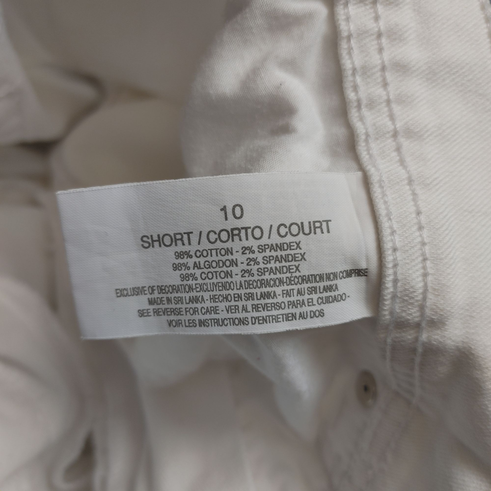 Gloria Vanderbilt Gloria Vanderbilt Women's White Missy Amanda Short Jeans 10 Size 32" / US 10 / IT 46 - 5 Thumbnail