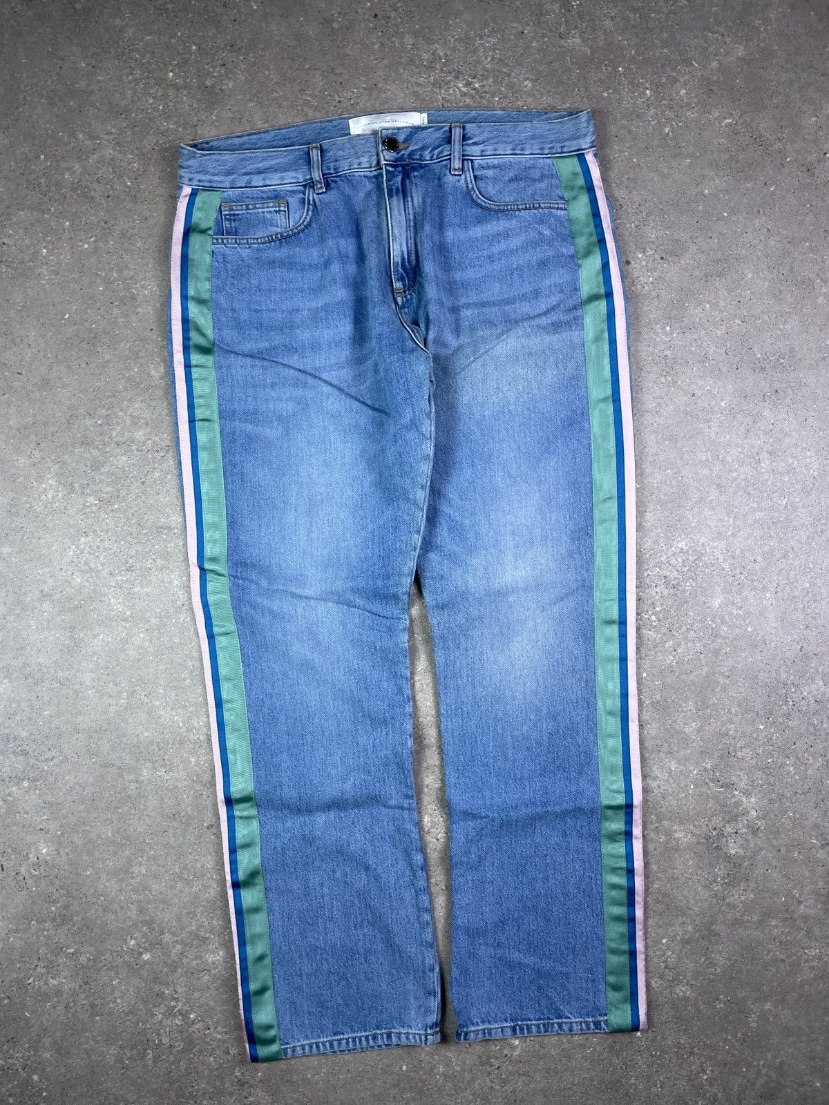 Victoria Beckham × Vintage Vintage Victoria Beckham wide leg denim jeans pants Size 32" / US 10 / IT 46 - 1 Thumbnail