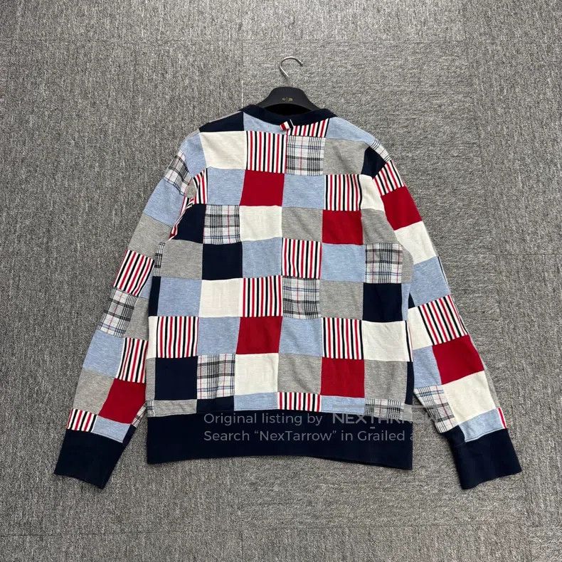 Thom Browne Thom Browne Checkerboard Patchwork Cardigan Size US L / EU 52-54 / 3 - 6 Thumbnail