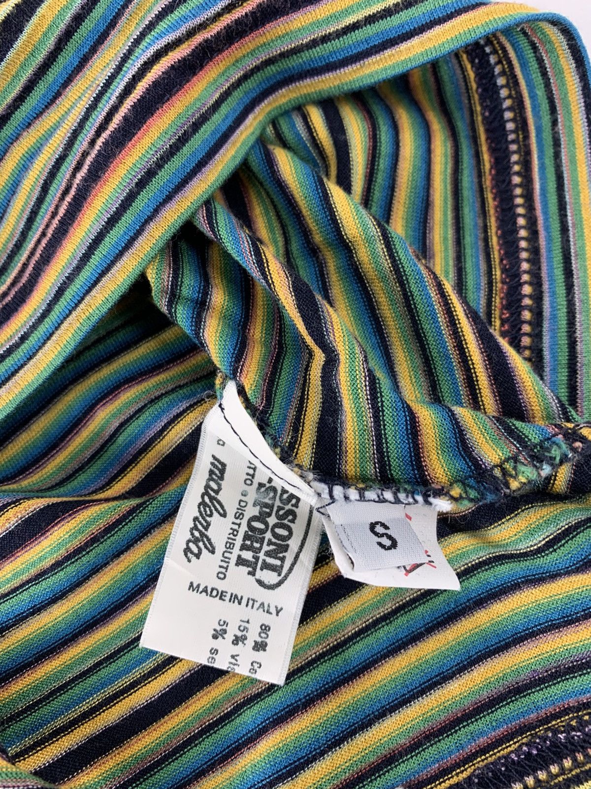 Missoni 90s Missoni Sport Italian Striped Multicolour Polo Tee Size US M / EU 48-50 / 2 - 6 Thumbnail