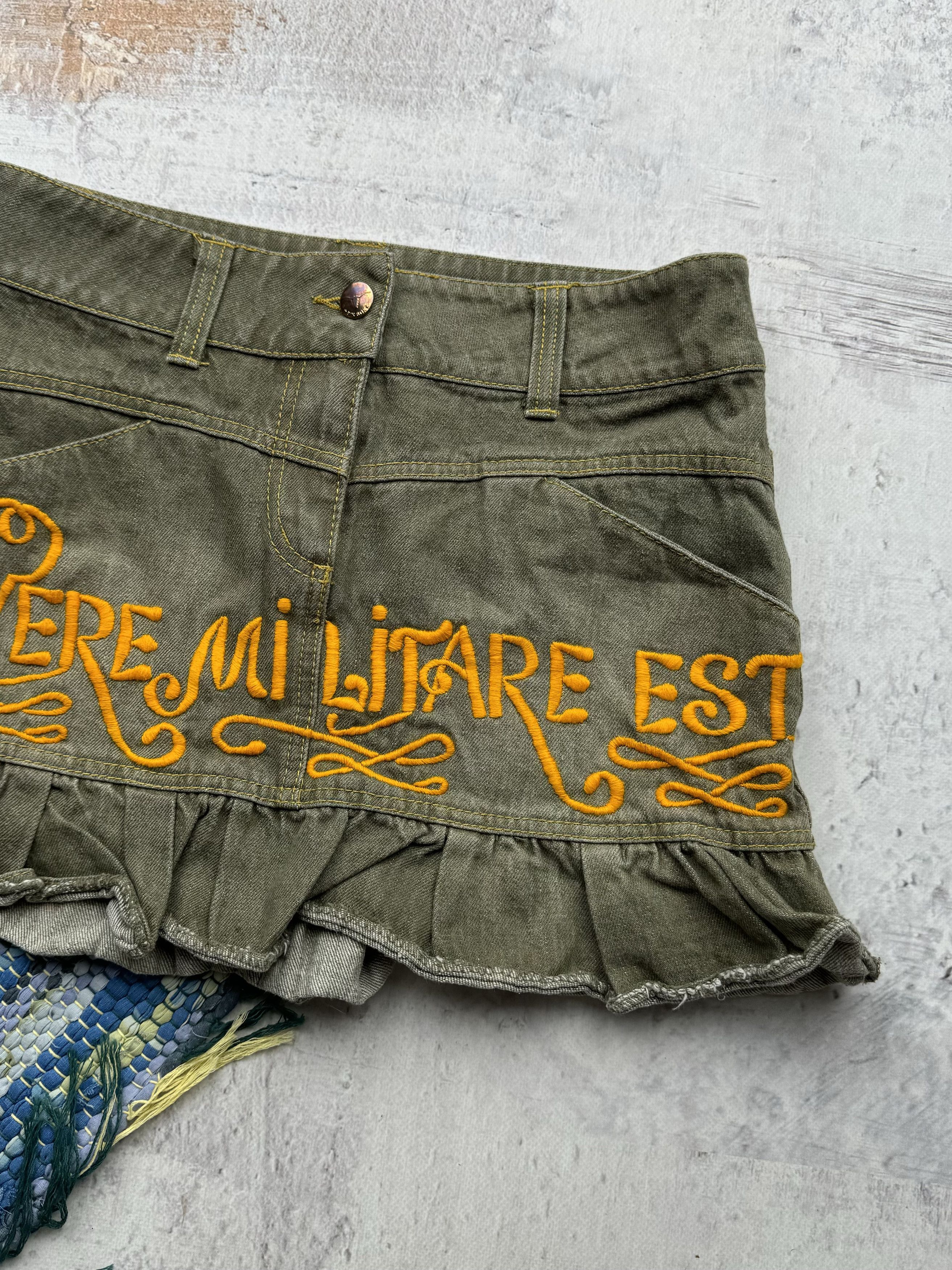 Japanese Brand Vintage Mini Skirt A132D15(157) Size 29" - 3 Thumbnail