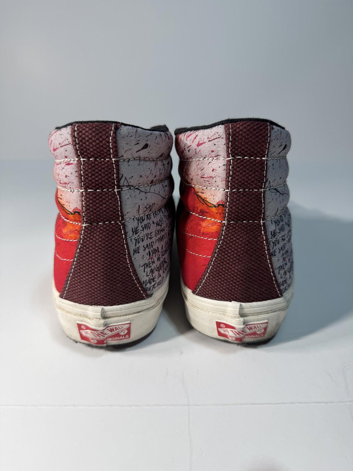 Vans Vans Mens 8 Red Sneaker Ralph Steadman Sk8-Hi Size US 8 / EU 41 - 3 Thumbnail