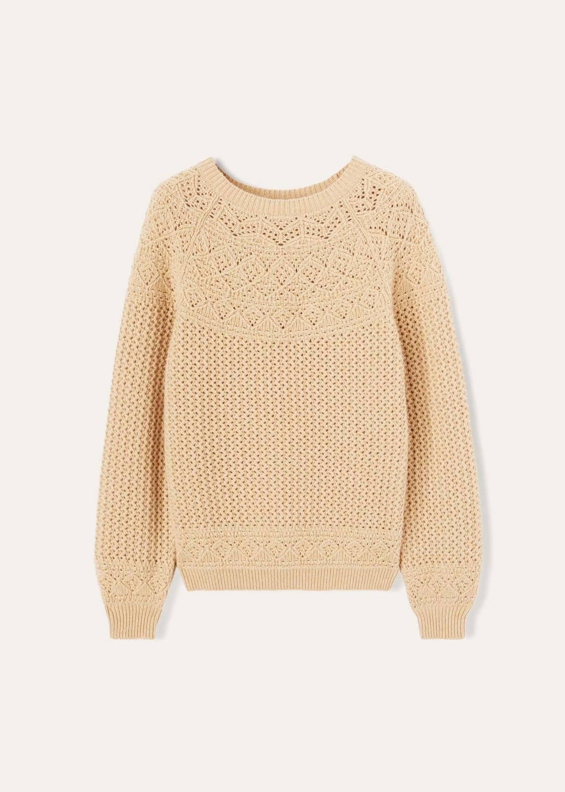 Loro Piana o1srvl11e0125 Engadin Crewneck Sweater in Camel Size XS / US 0-2 / IT 36-38 - 1 Thumbnail