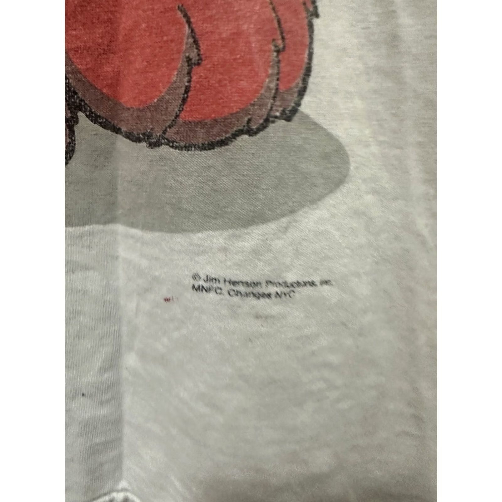 Tultex VTG Elmo & Zoe Sesame Street Thrashed Distressed Worn Double Sided T-Shirt XL Men White Tultex Shirt XS? Size US XL / EU 56 / 4 - 6 Thumbnail