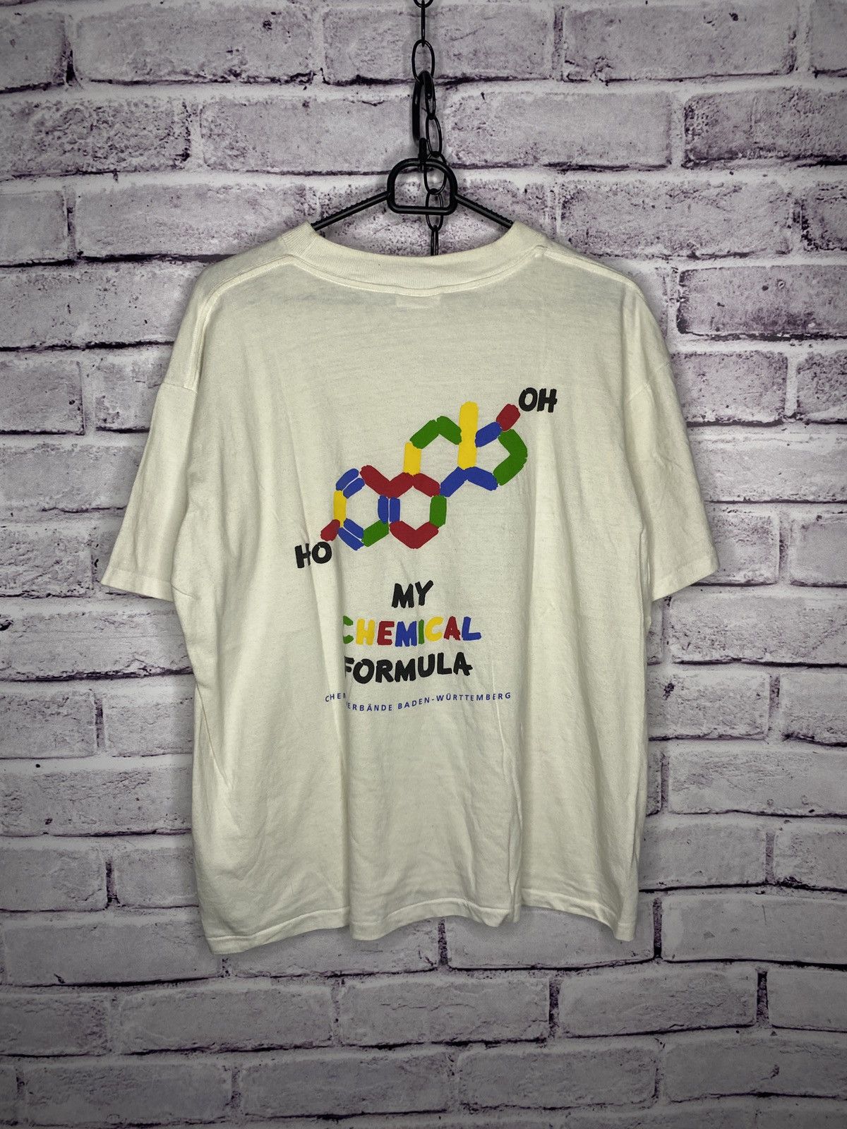 Vintage Vintage 90s Humor T-Shirt My Biological Sign Formula Tee Size US L / EU 52-54 / 3 - 2 Thumbnail