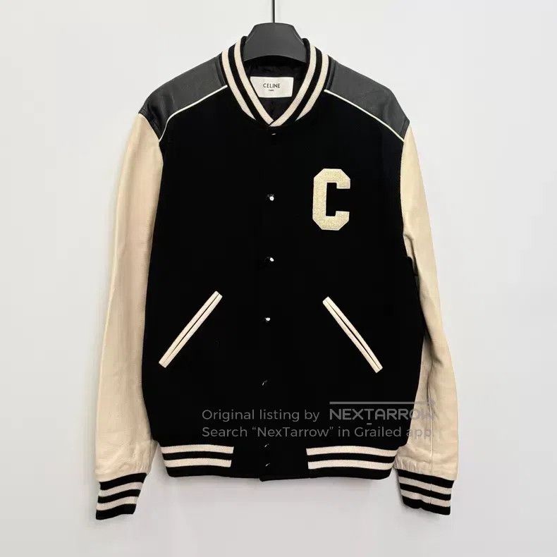 Celine Celine Big C Letter Logo College Style Baseball Jacket i Size US M / EU 48-50 / 2 - 1 Thumbnail
