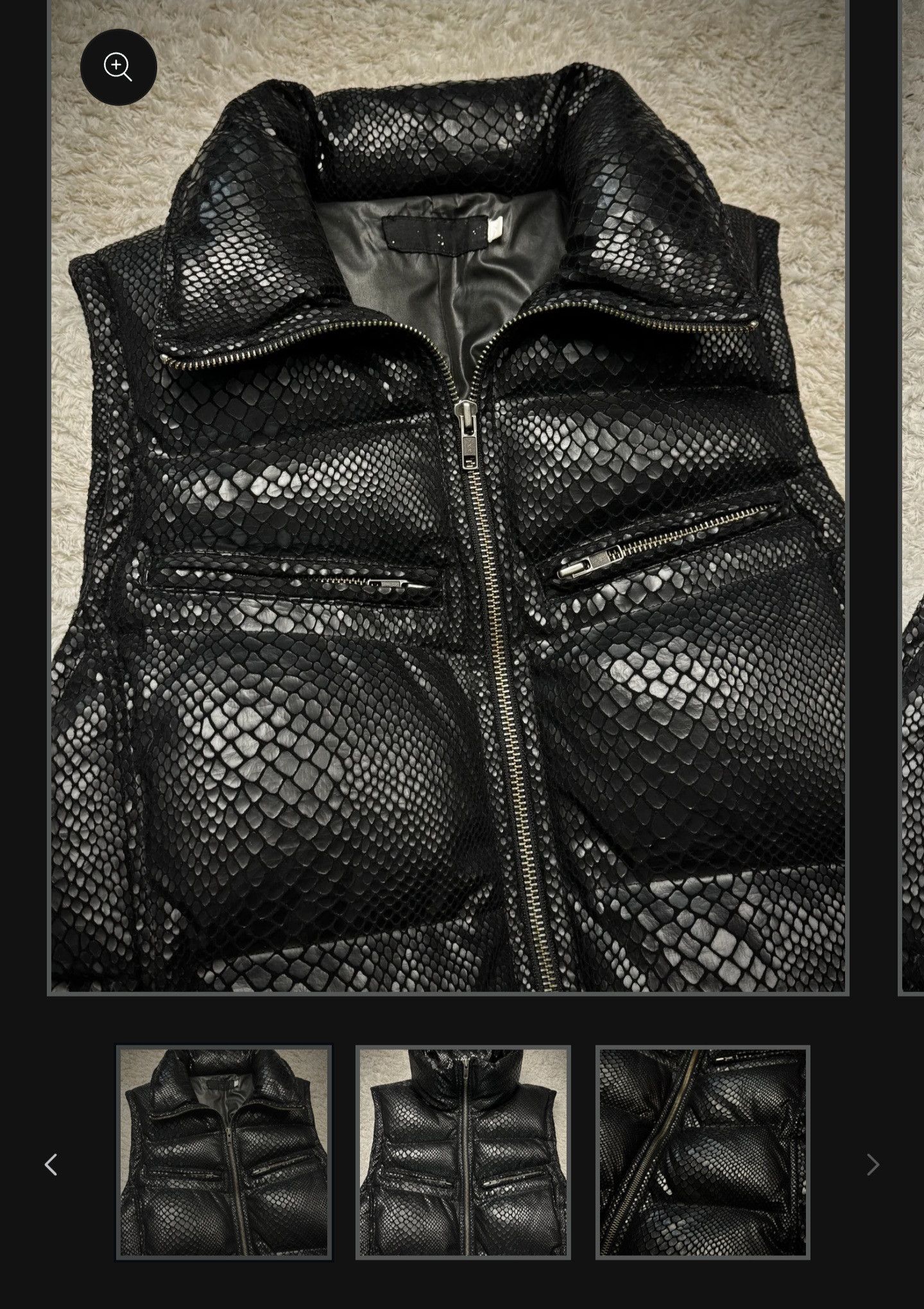 KMRii L7 Real Hip Python Puffer Vest Kmrii 16th Addiction Rick Size US S / EU 44-46 / 1 - 5 Thumbnail