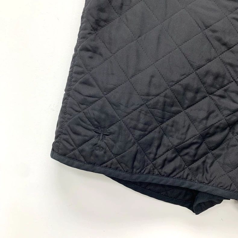 Dior Dior Black diamond plaid bee embroidery mulberry silk casua Size 24" / US 00 / IT 34 - 4 Thumbnail
