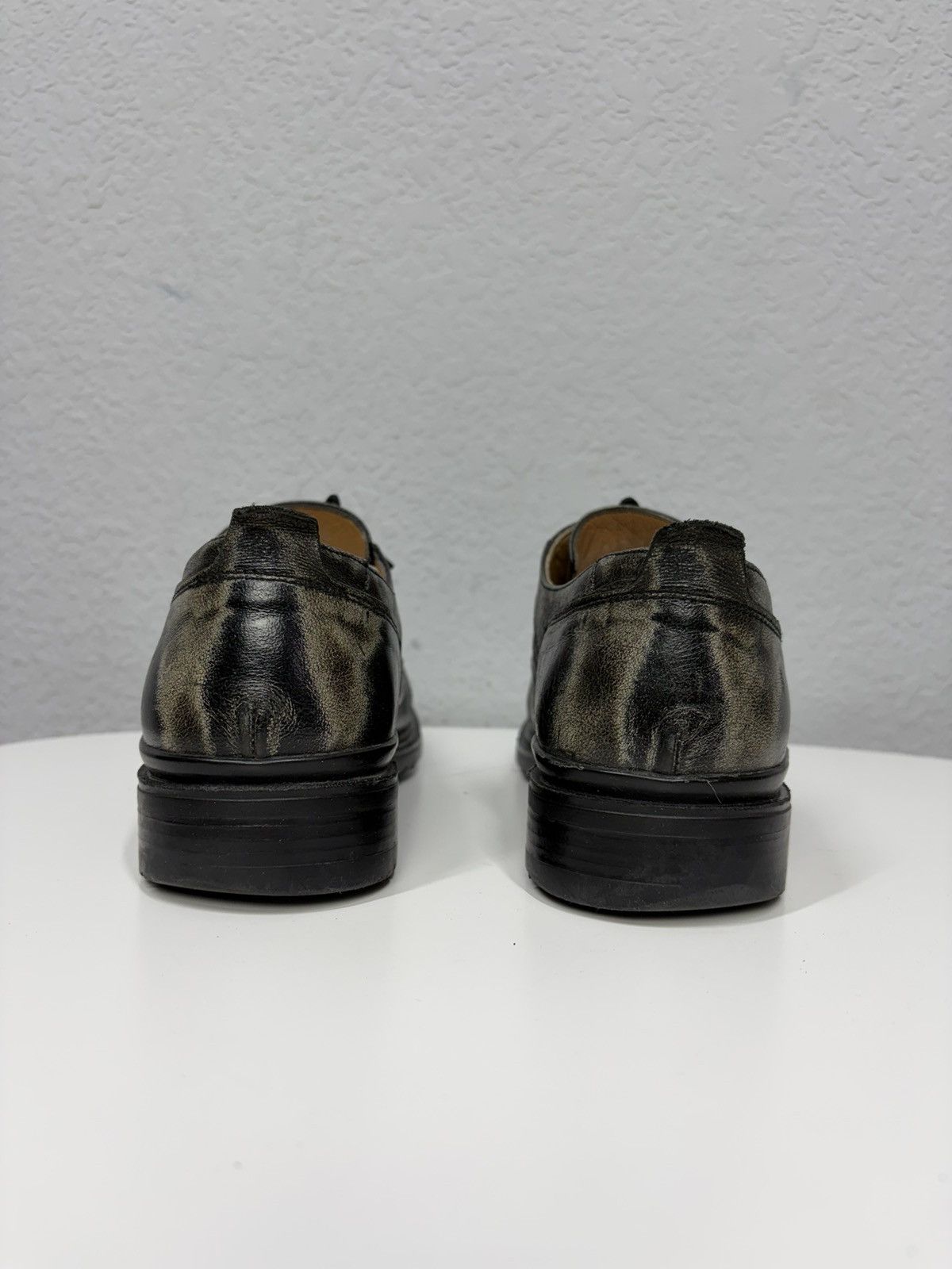 Studded Leather Lace-Up Shoes Boots Avant-Garde CCP Style