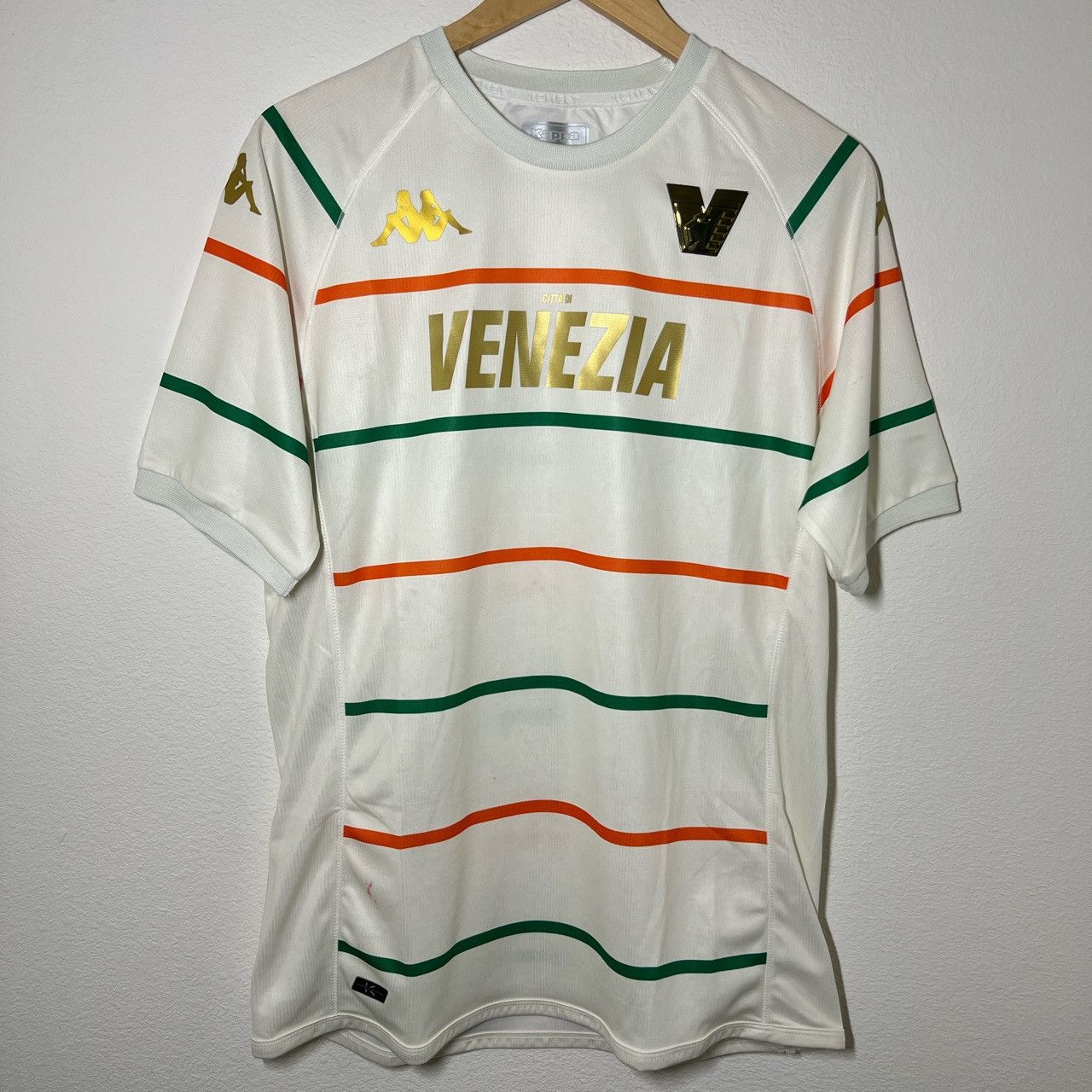 Maglia Venezia 2022-2023 Kappa - Vintage Serie A, Colore Nero, Manica Corta