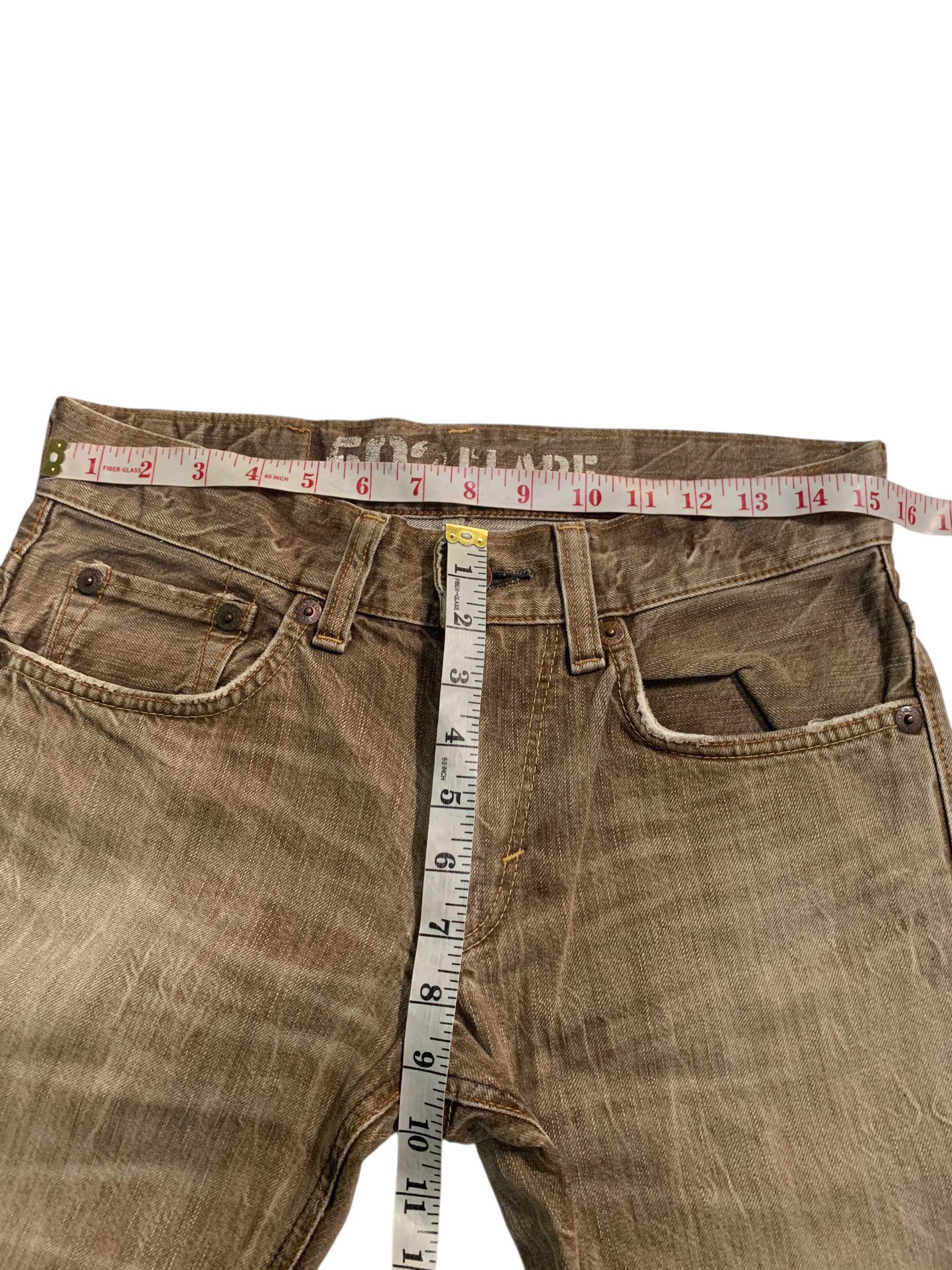 Edwin FLARE EDWIN 503 FADED & RUSTY PUNK DISTRESSED DENIM Size US 31 - 13 Thumbnail