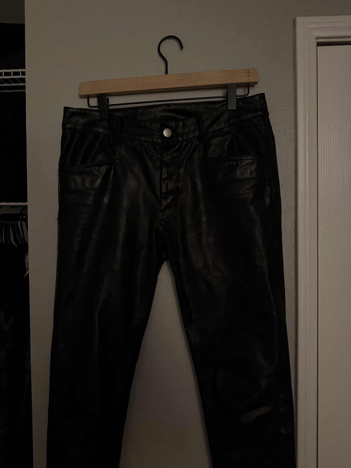 Rick Owens Rick Owens Leather Tyrone Pants Size US 30 / EU 46 - 2 Thumbnail