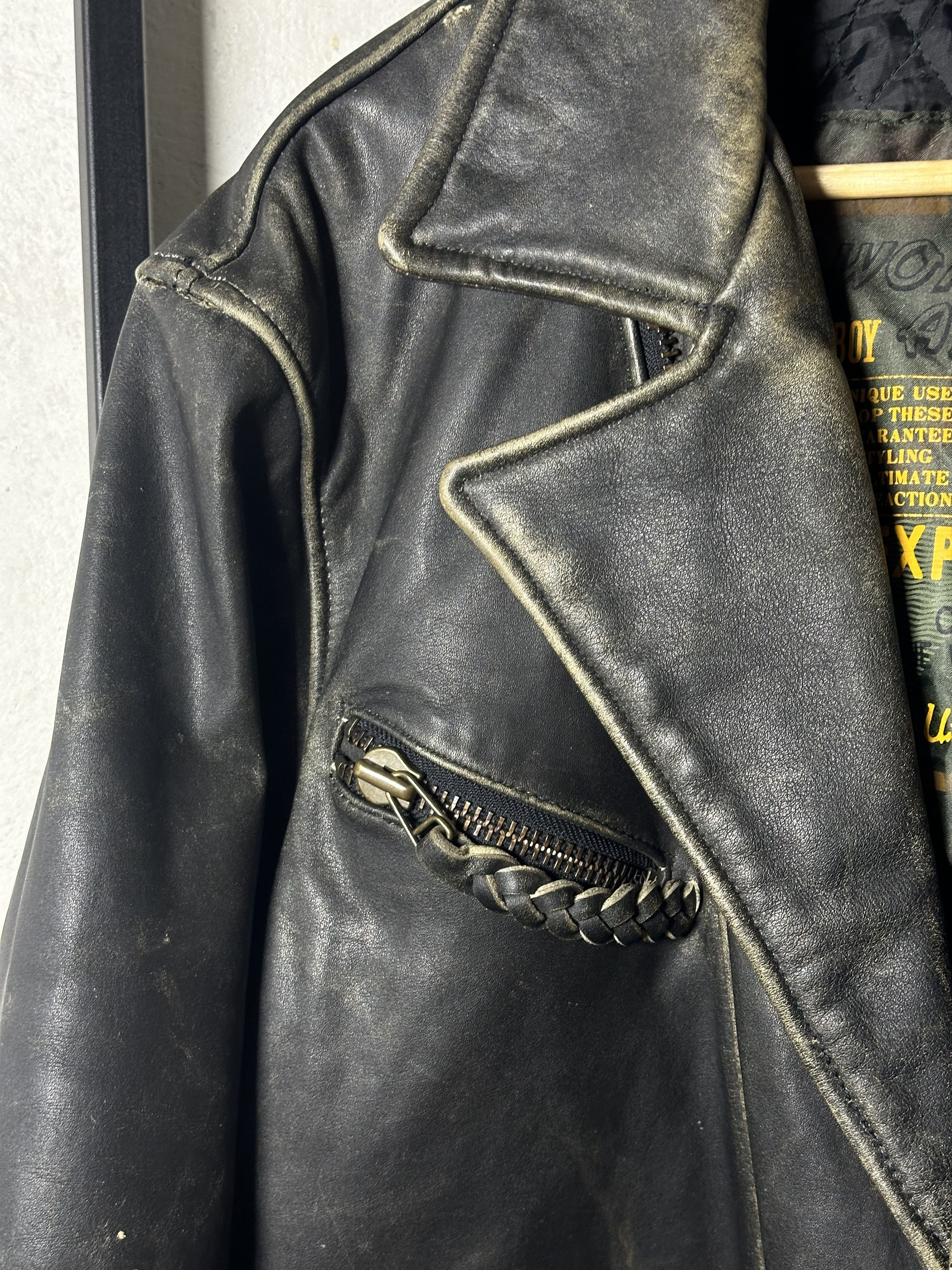 Genuine Leather Genuine Leather Biker Jacket Size US XL / EU 56 / 4 - 6 Thumbnail