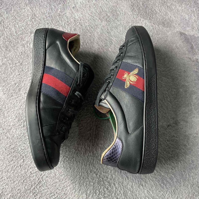 Gucci Gucci Ace Bee Embroidered Fashion Sneakers -2508 Size US 9.5 / EU 42-43 - 8 Thumbnail
