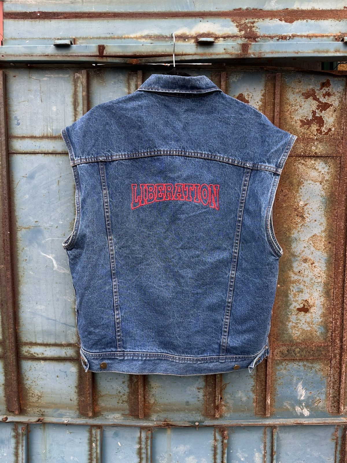 Vintage Vintage Denim Vest TYZON vs SELDON Sep 7, 1996 Size US XL / EU 56 / 4 - 3 Thumbnail