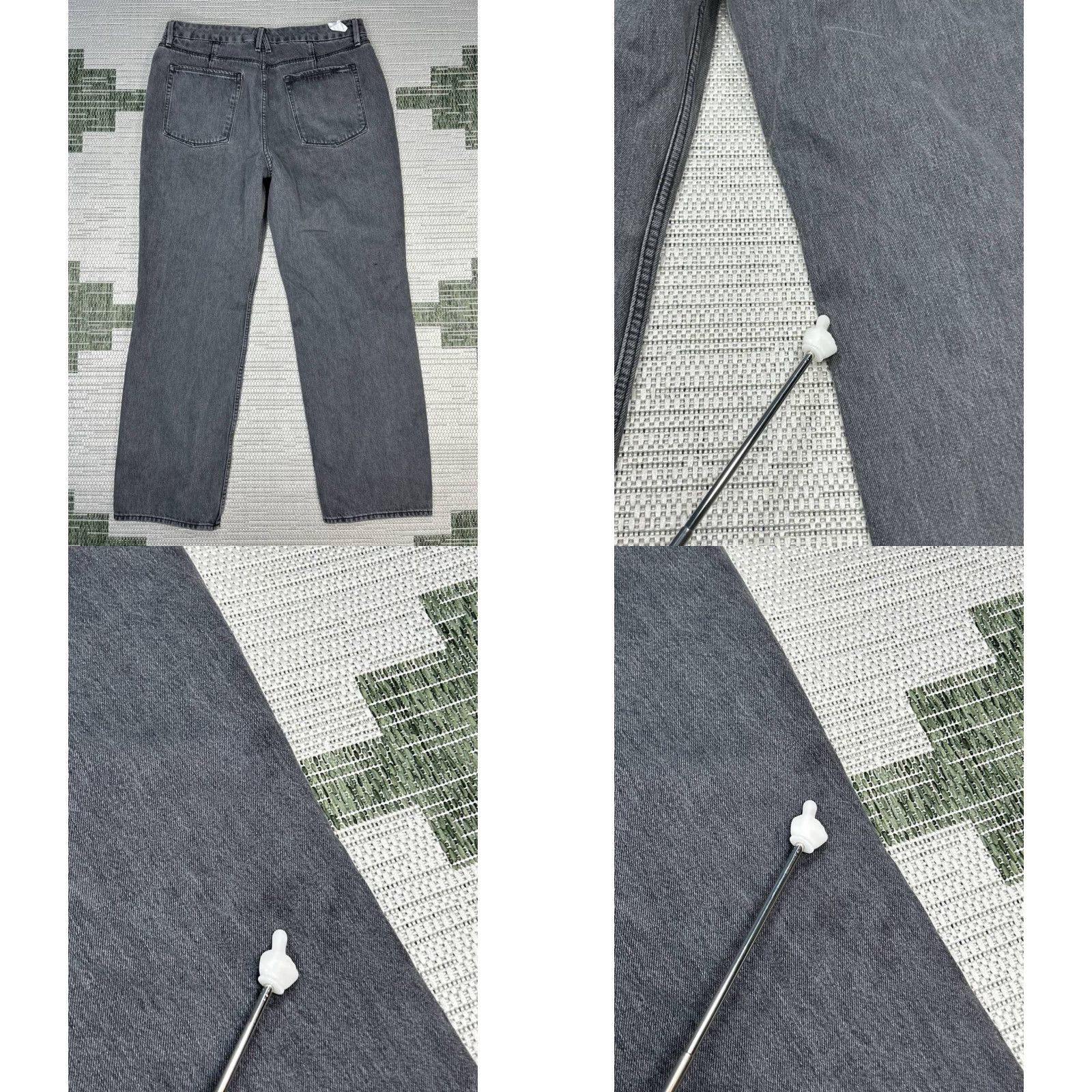 Good American Good American Jeans Womens 15 Gray Denim High Rise Straight Jeans 15 Gray Womens High Rise Straight Good American Jeans Store Size 36" / US 14 / IT 50 - 9 Thumbnail