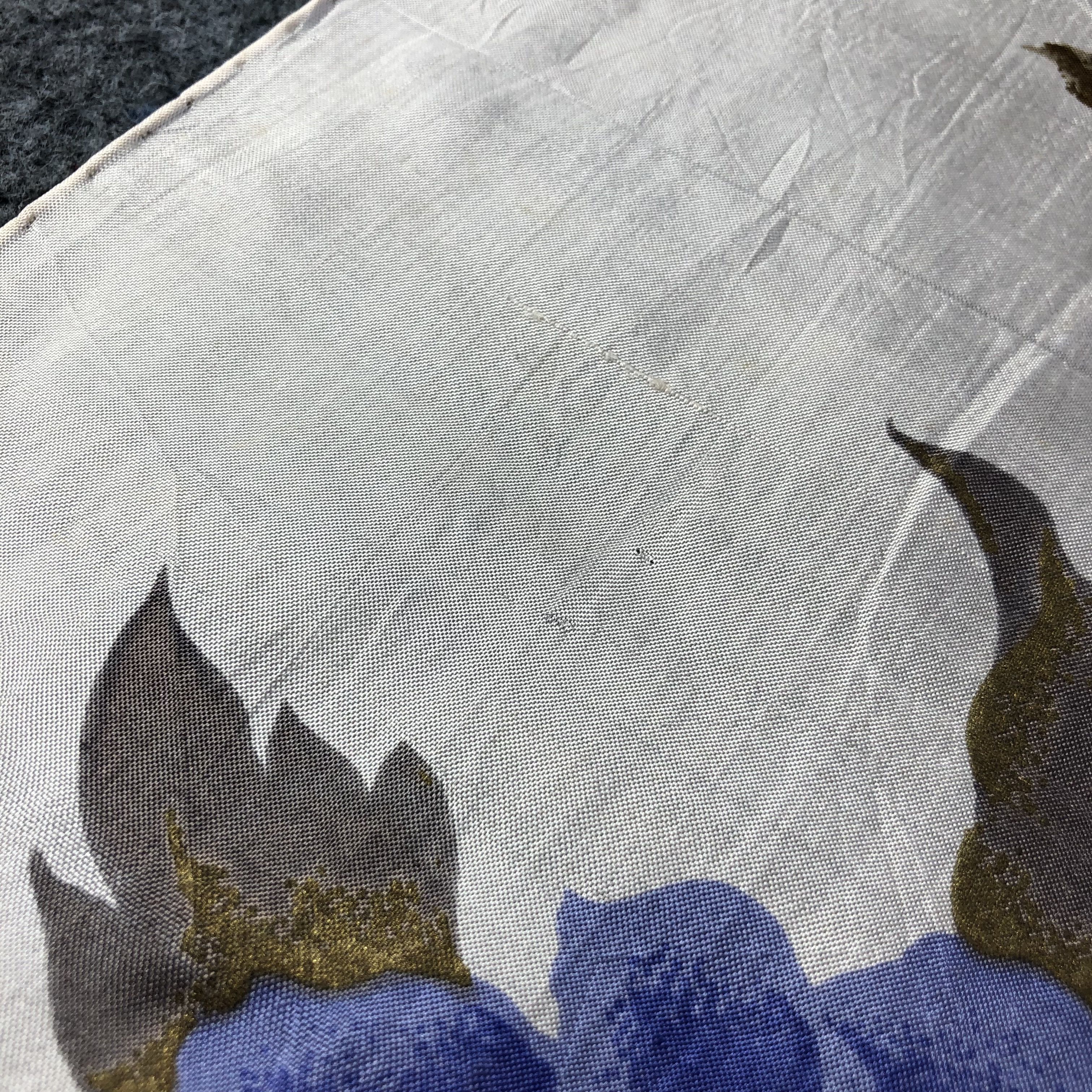 Japanese Brand Floral Thai Silk Scarf M794 Size ONE SIZE - 6 Thumbnail