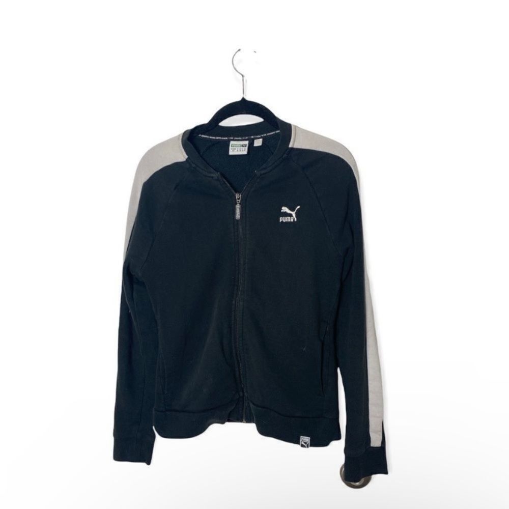 Puma Puma Women’s Black & White Zip-Up Sweatshirt Size S Full Zip Size S / US 4 / IT 40 - 2 Thumbnail