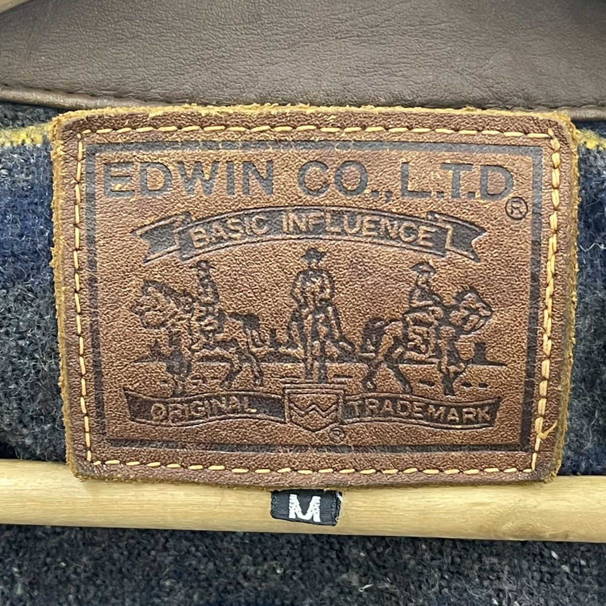 Edwin Vintage Edwin Blanket Lined Denim Trucker Jacket Size US S / EU 44-46 / 1 - 17 Thumbnail