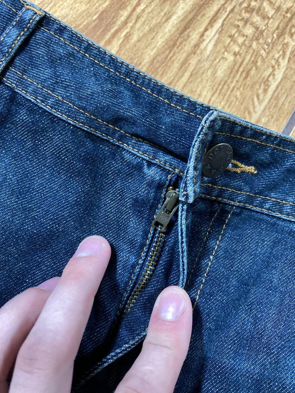 Vintage Y2K Bondage Zip Denim Maxi Mini Skirt Size 30" / US 8 / IT 44 - 5 Thumbnail